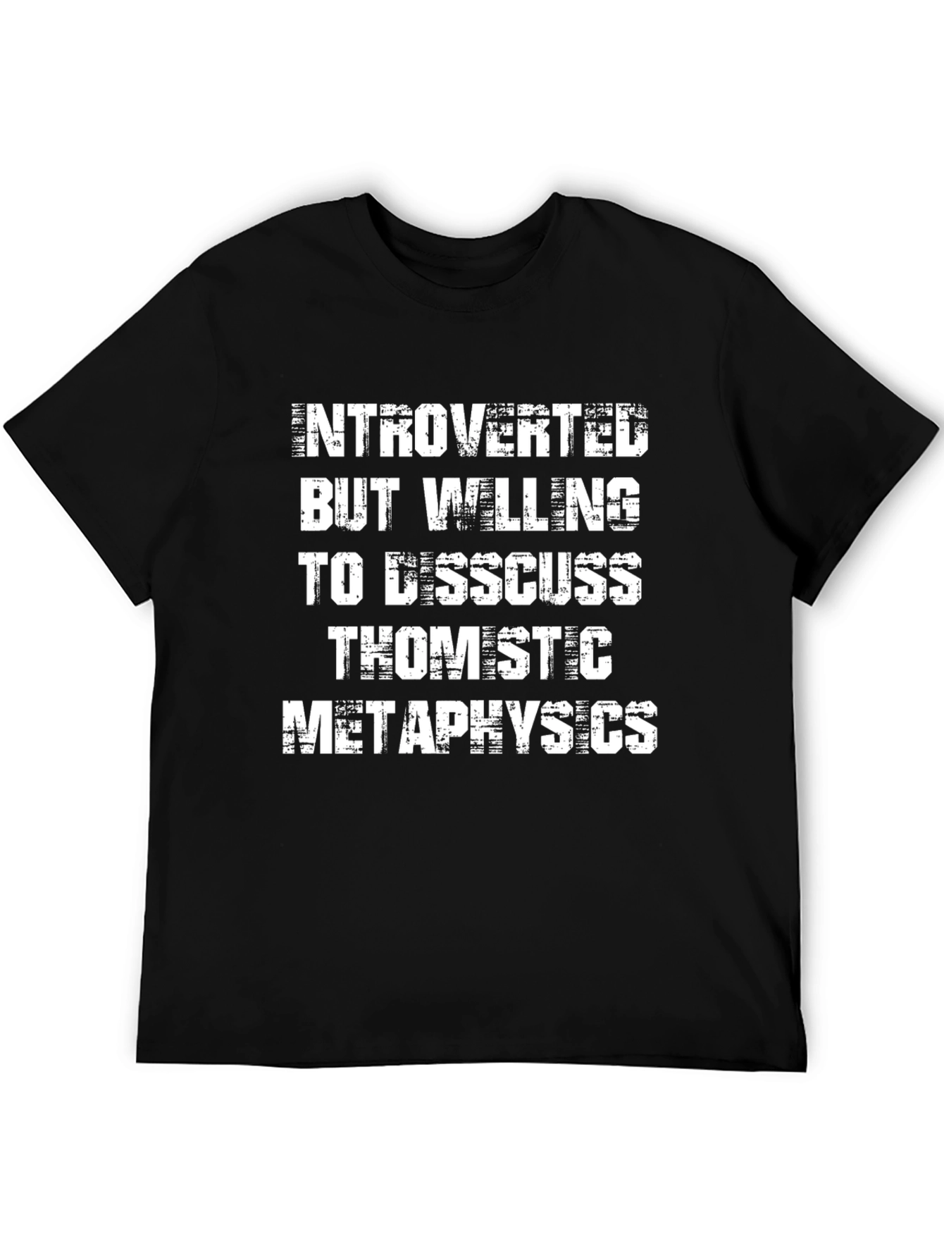 Black Introverted Thomistic Metaphysics T-Shirt view 5