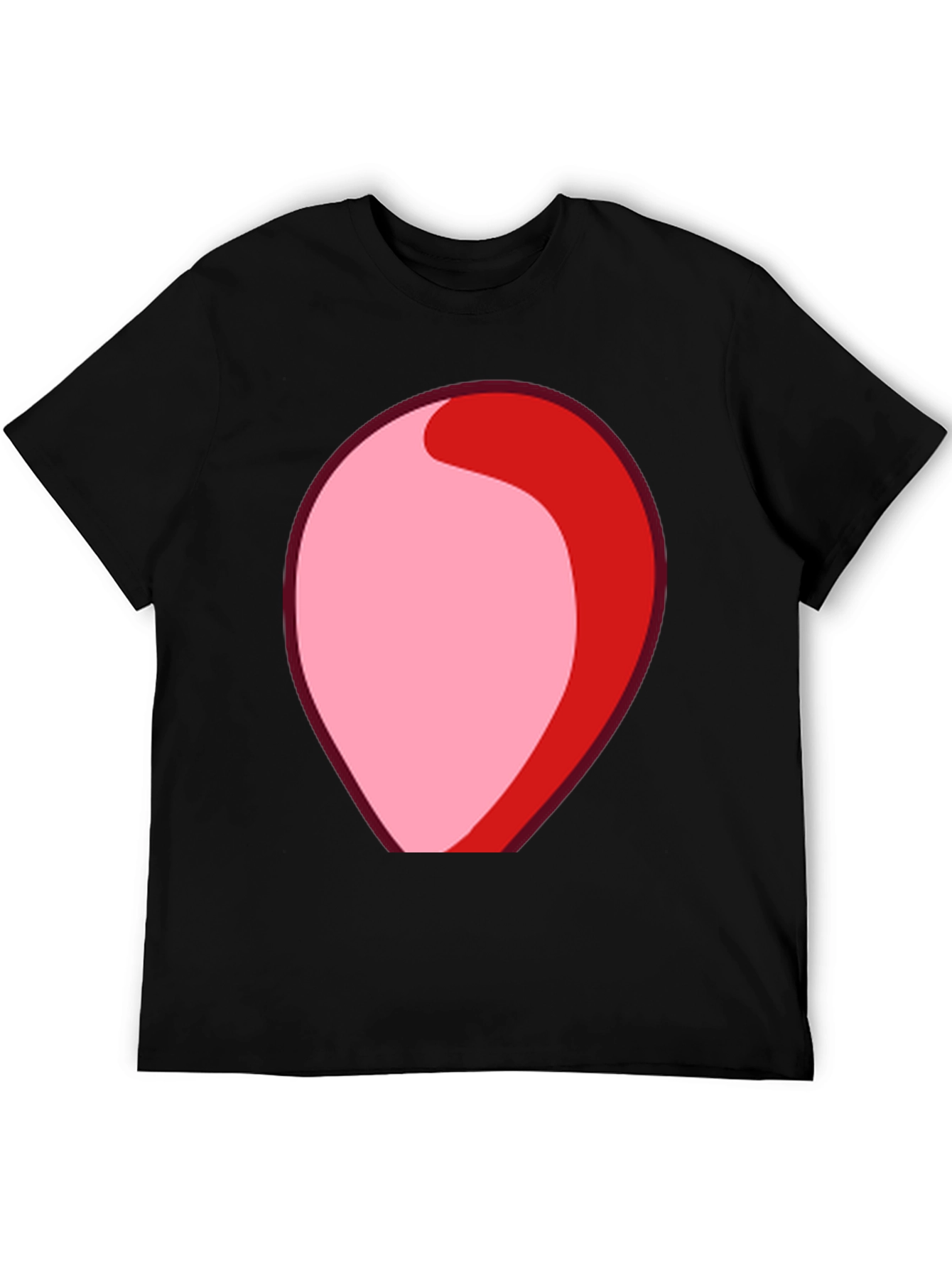 Black Red & Pink Abstract Graphic T-Shirt view 5