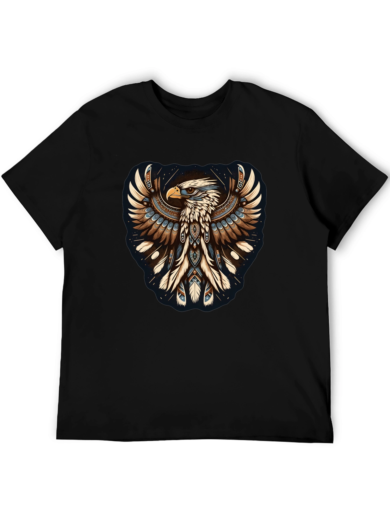 Black Eagle Graphic Tee - Mens Black T-Shirt view 5
