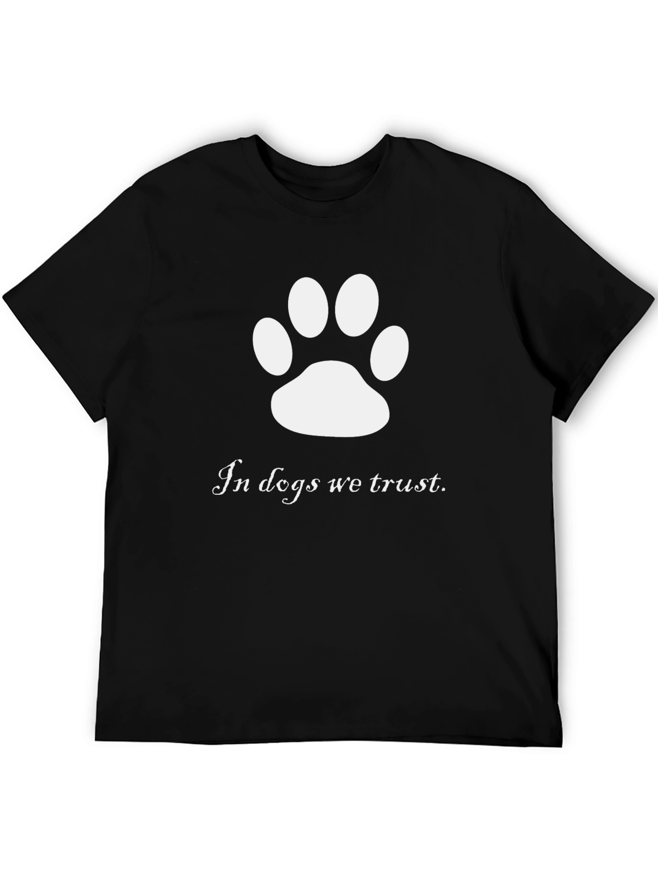 Black In Dogs We Trust Black T-Shirt view 5