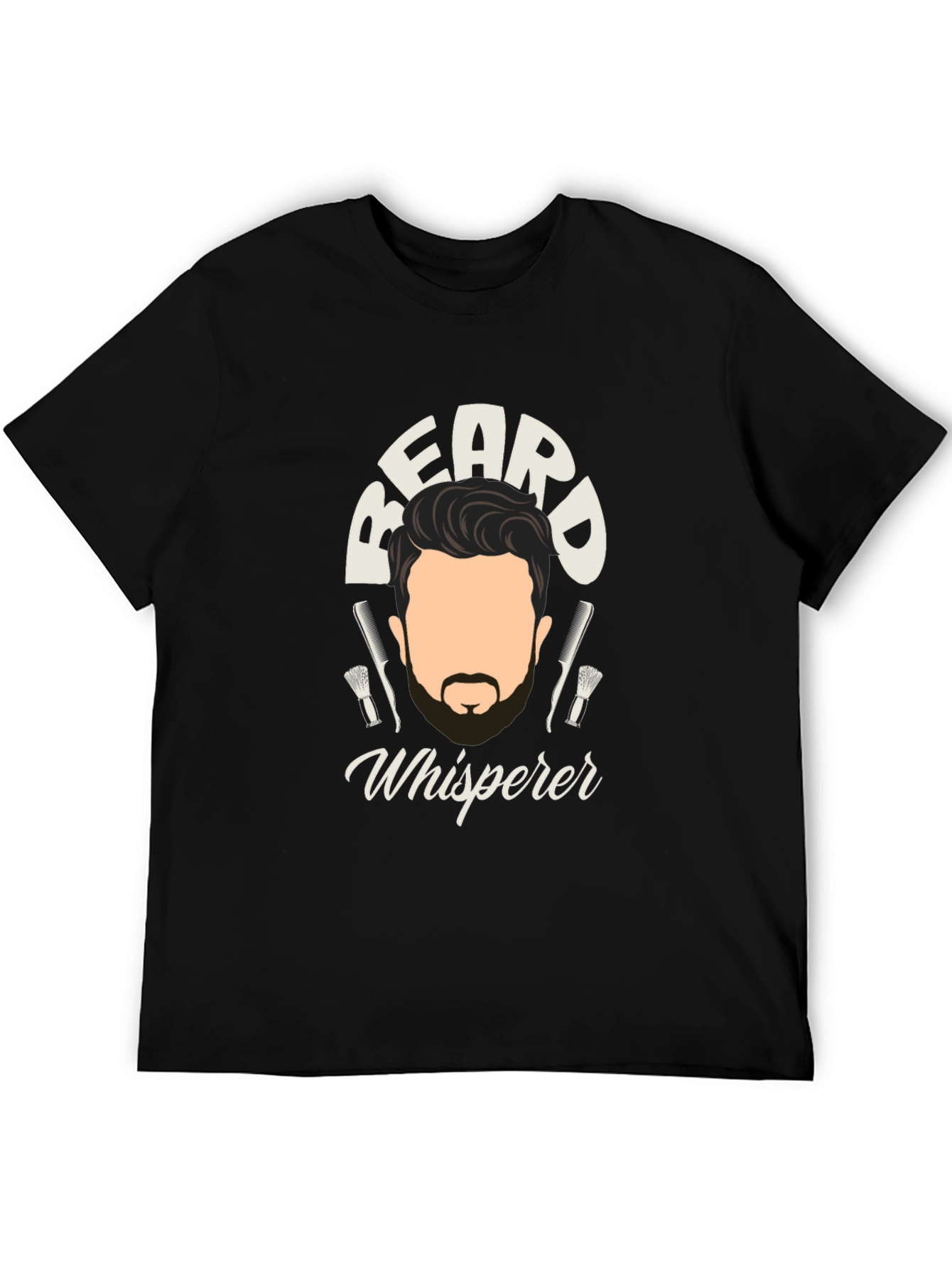 Black Beard Whisperer Graphic Tee - Barber Gift view 5