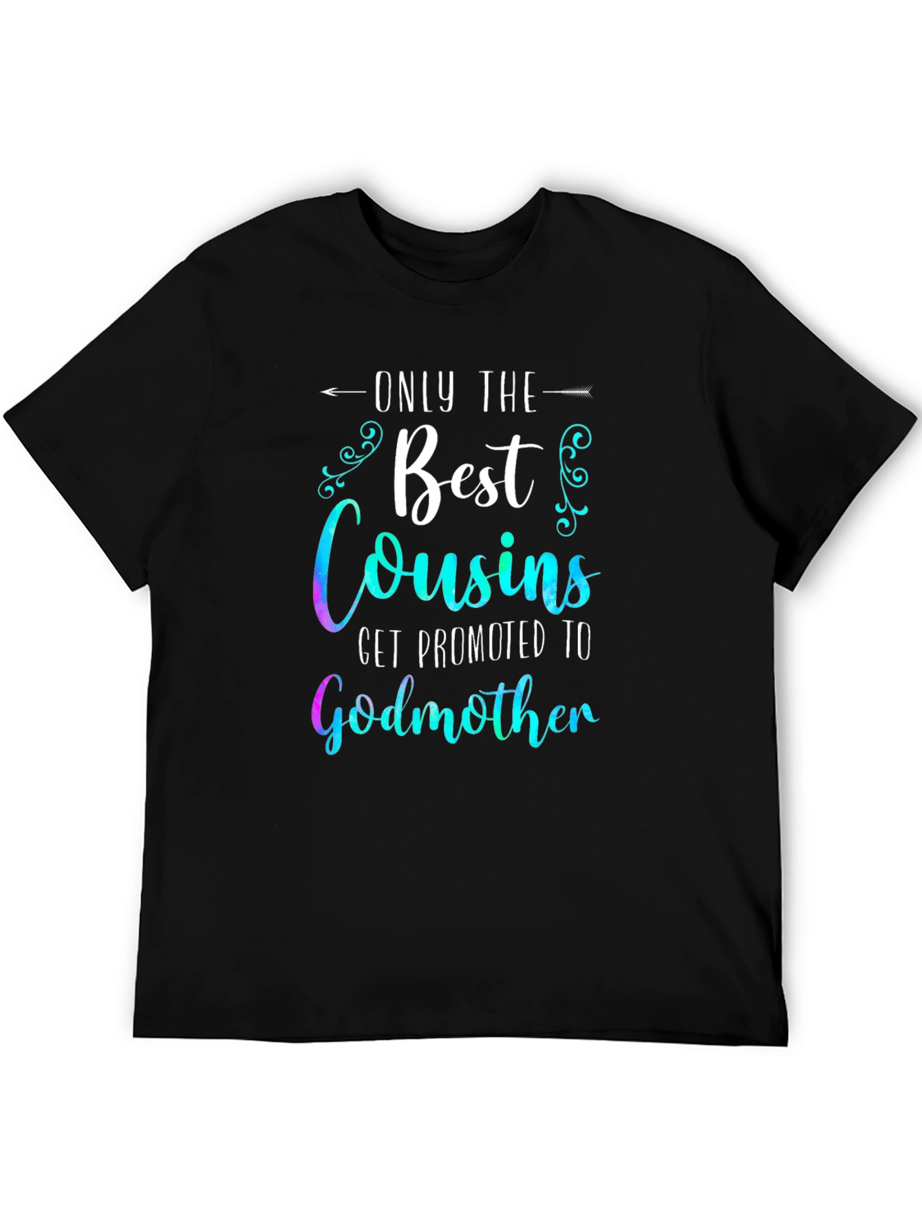 Black Best Cousins Godmother Graphic T-Shirt view 5