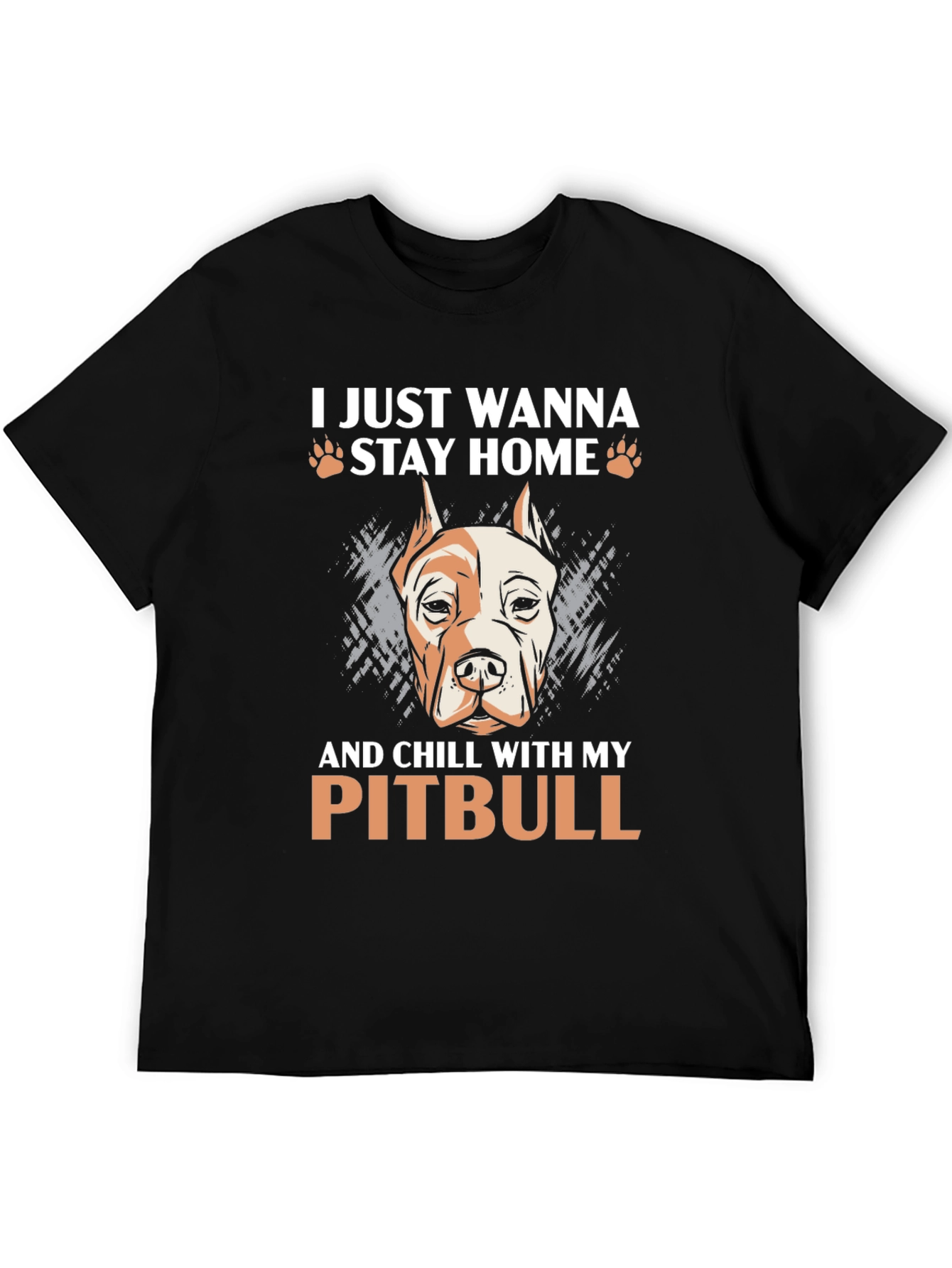 Black Chill With My Pitbull Graphic Tee view 5