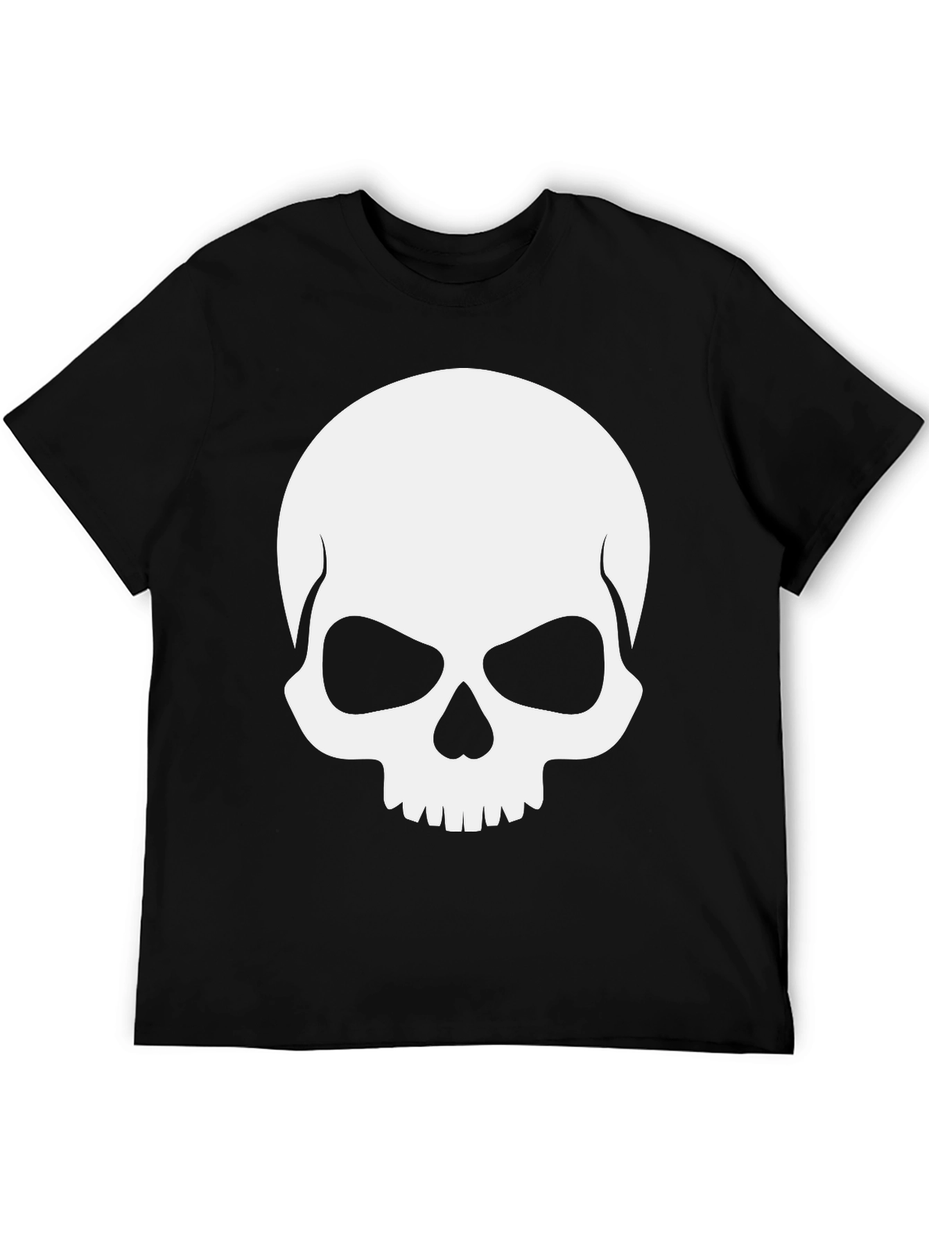 Black Skull Graphic Black T-Shirt view 5