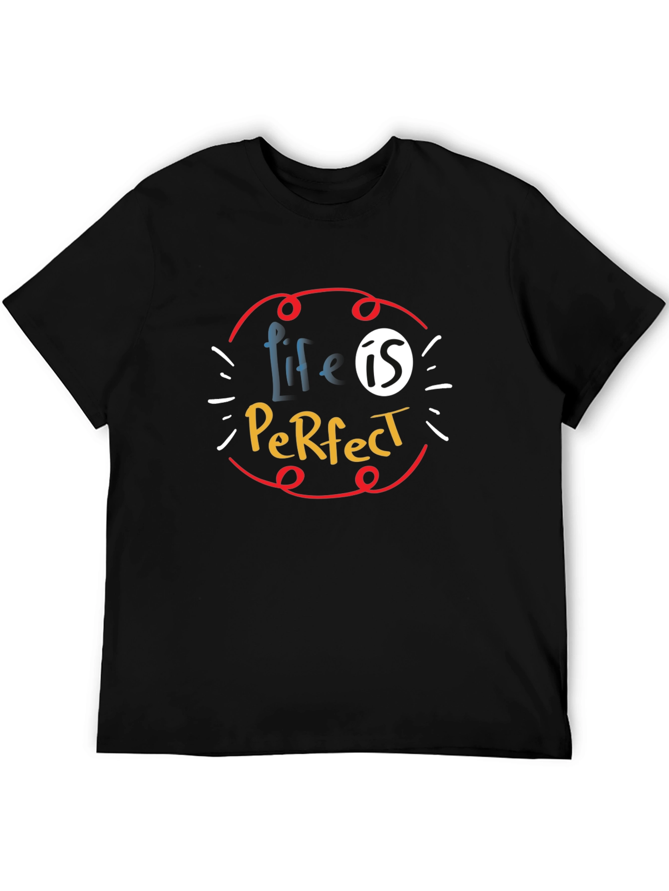 Black Life is Perfect Graphic T-Shirt - Soft Cotton Blend view 5