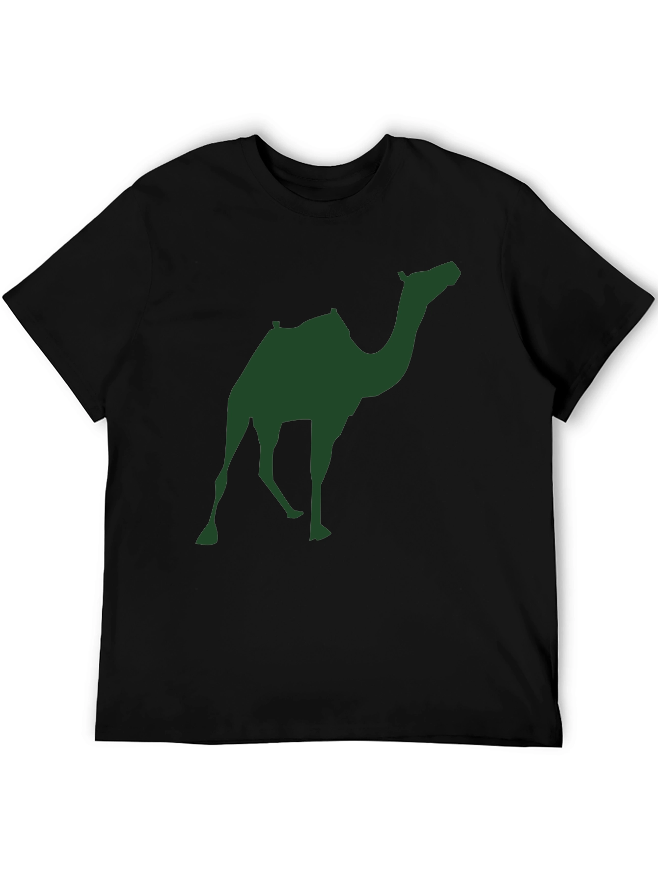 Black Camel Silhouette Graphic Tee - Men's Black T-Shirt view 5
