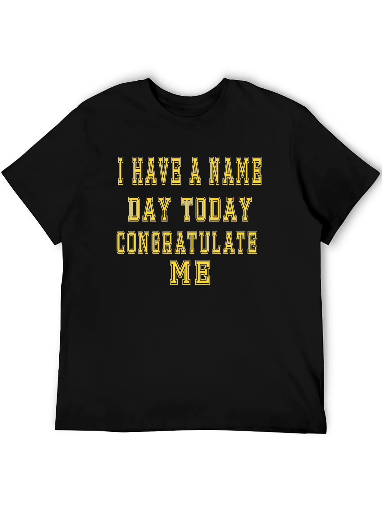 Black Funny Name Day T-Shirt view 5