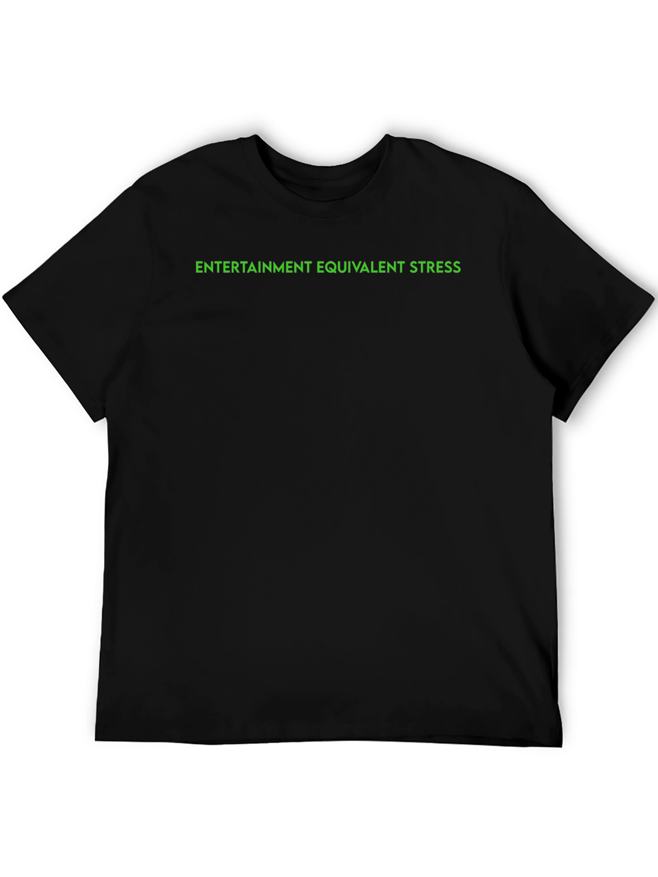 Black Entertainment Equivalent Stress Black T-Shirt view 5