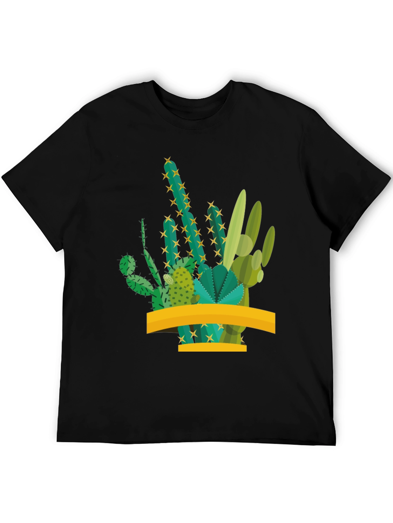 Black Cactus Graphic Tee - Trendy Desert Style view 5