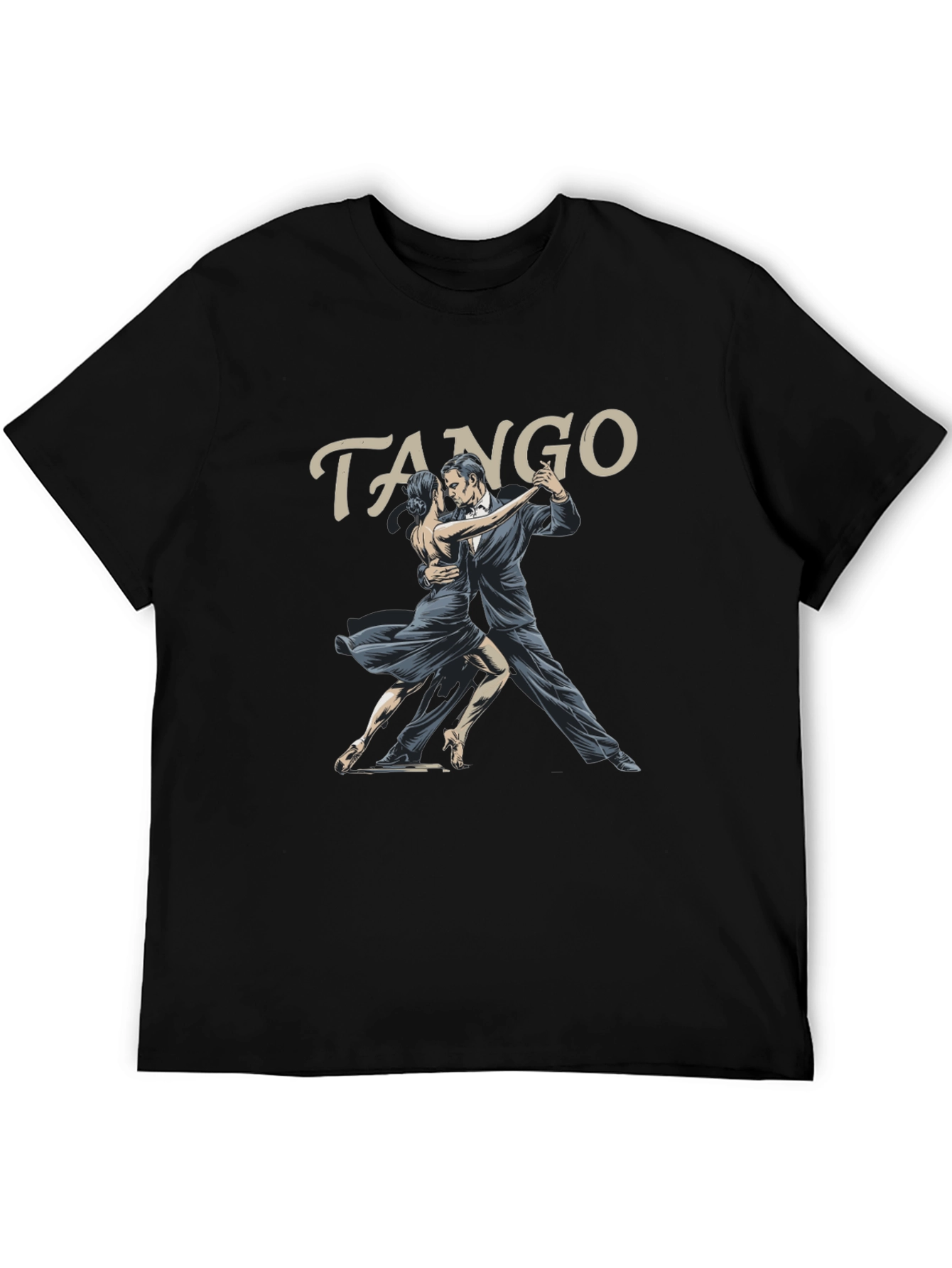 Black Tango Dancer Graphic T-Shirt - Black view 5