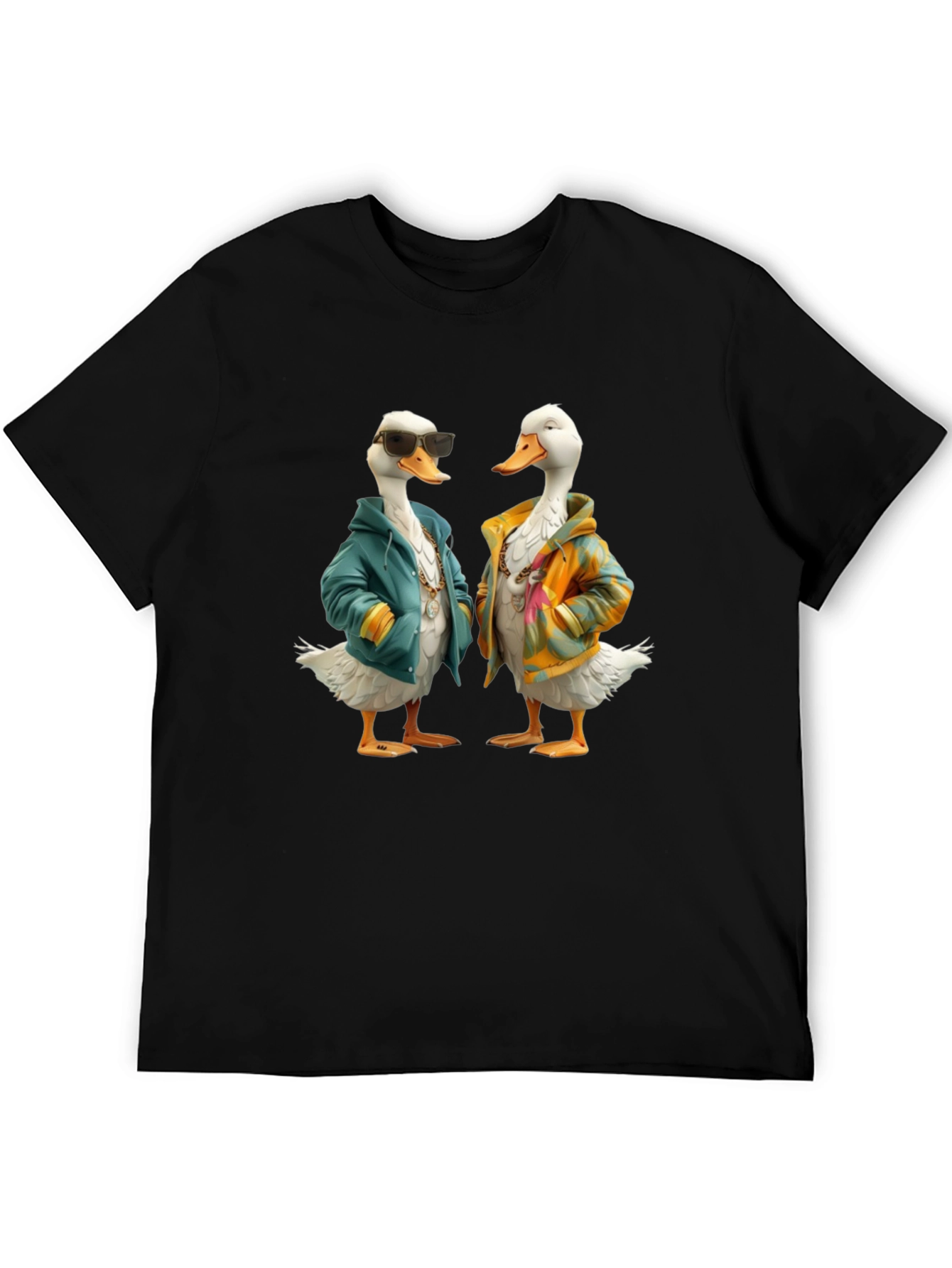 Black Cool Duck Crewneck T-Shirt view 5