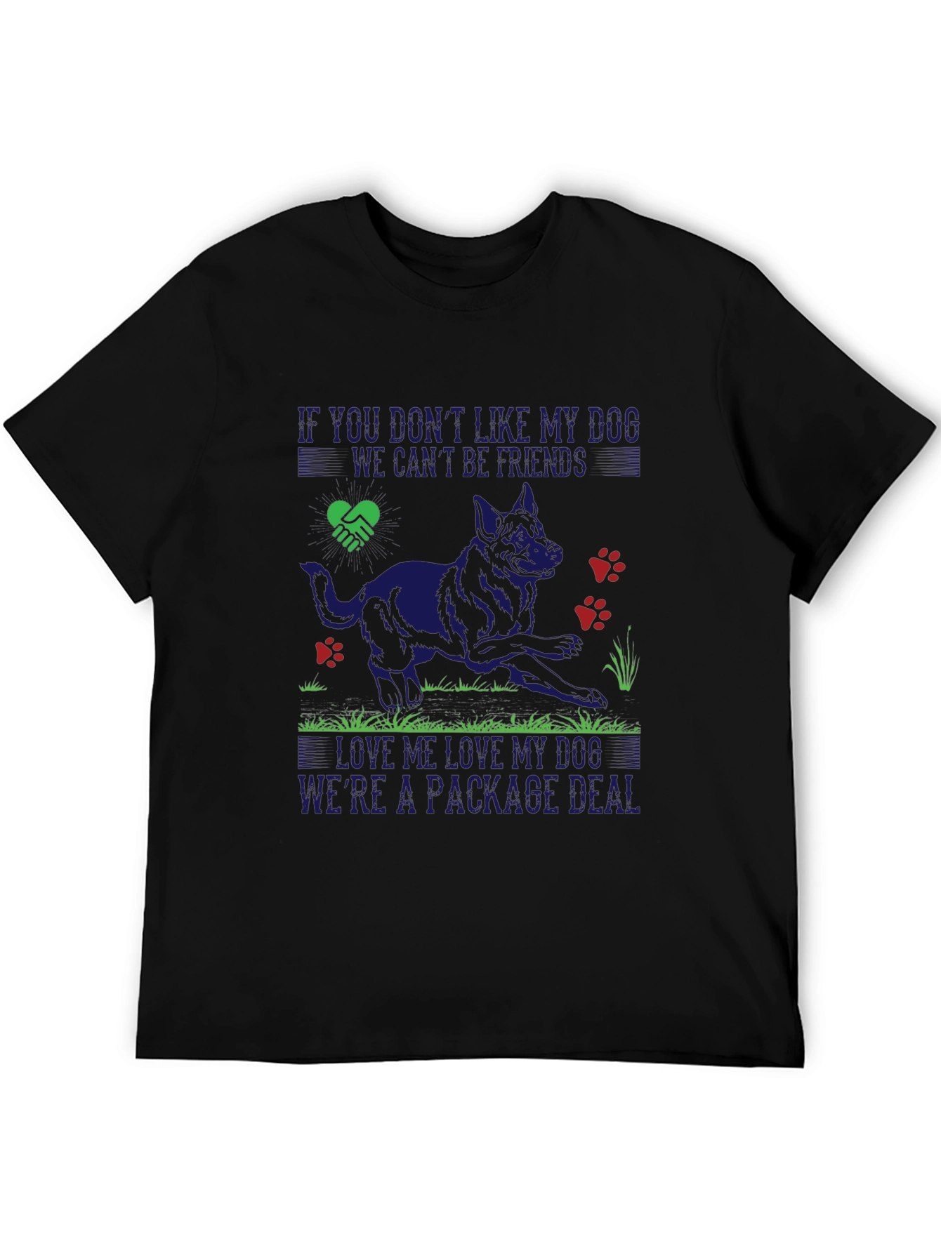 Black Dog Lover T-Shirt: If You Don't Like My Dog view 5