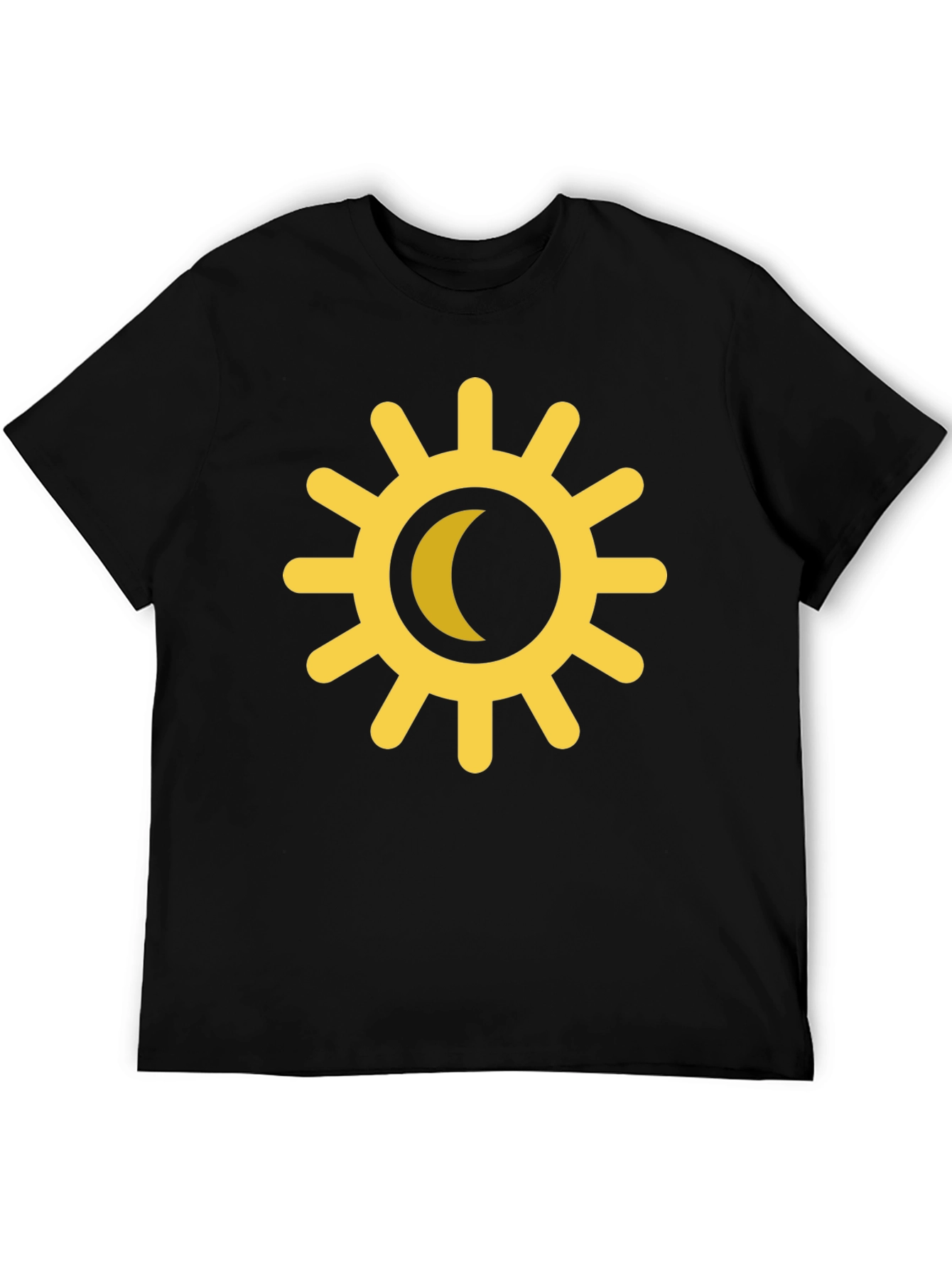 Black Sun & Moon Graphic Tee - Celestial Style view 5