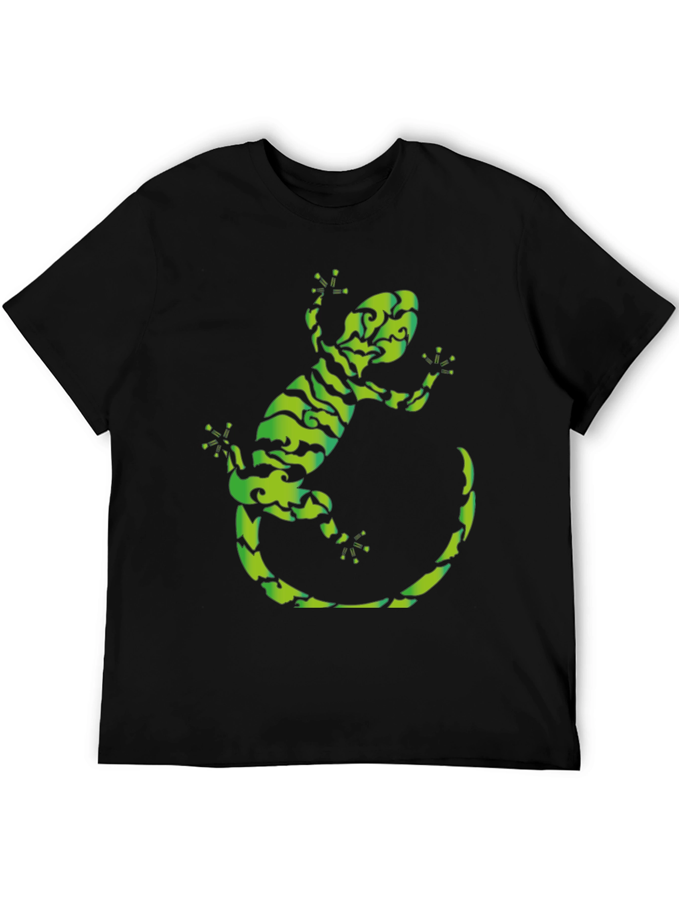 Black Gecko Graphic Tee - Cool Reptile Design view 5