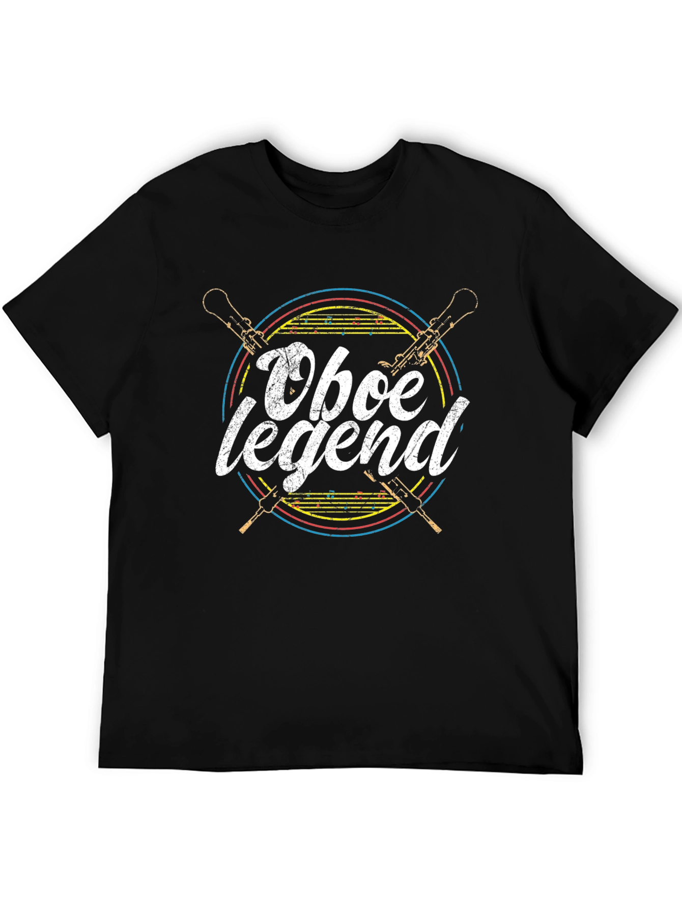 Black Oboe Legend Graphic Tee - Musician's T-Shirt view 5