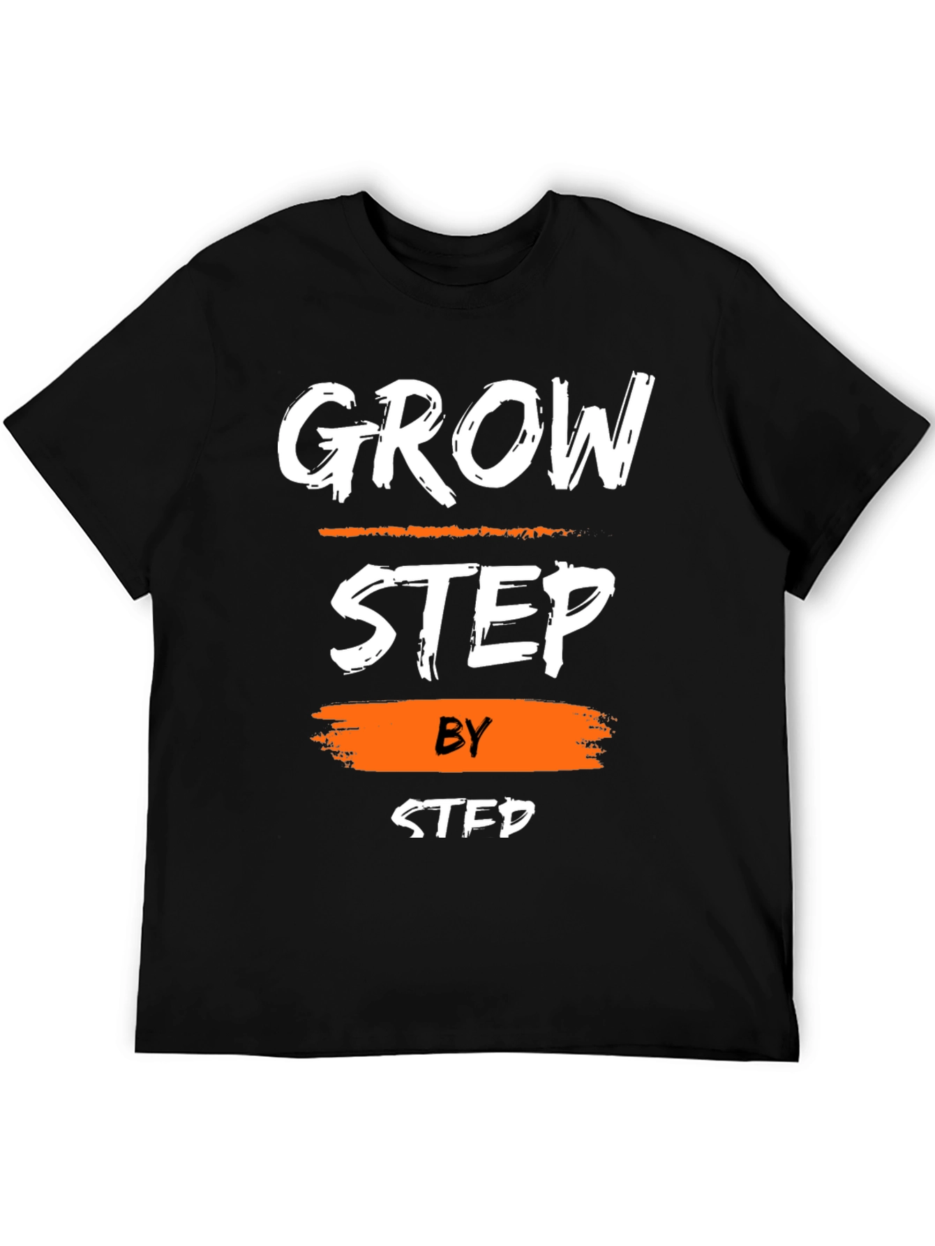 Black Grow Step By Step Black T-Shirt view 5