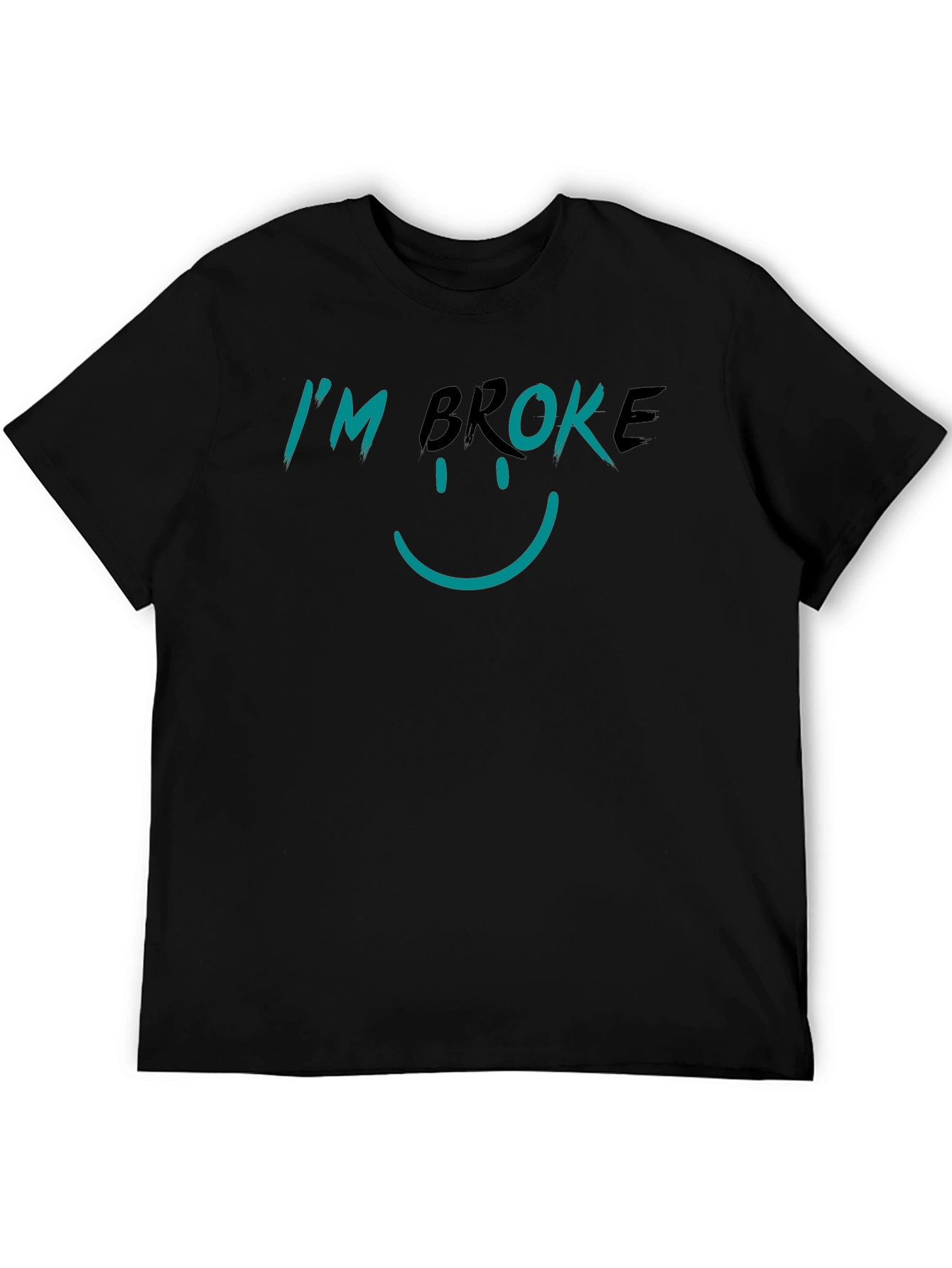 I'm Broke Graphic T-Shirt - Black - 5