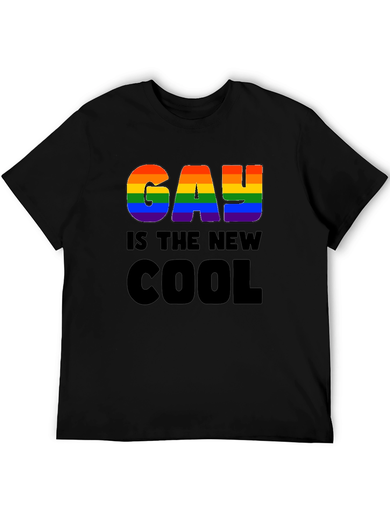 Black Gay is the New Cool Graphic T-Shirt view 5