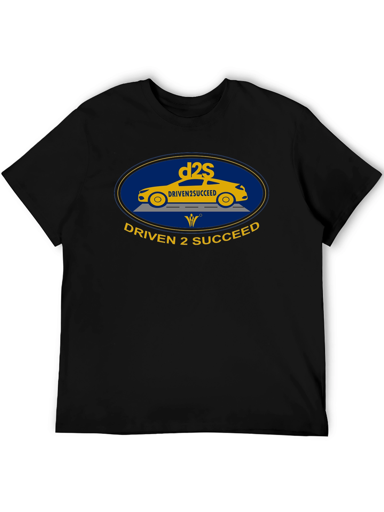 Black Driven 2 Succeed T-Shirt - Motivation Apparel view 5