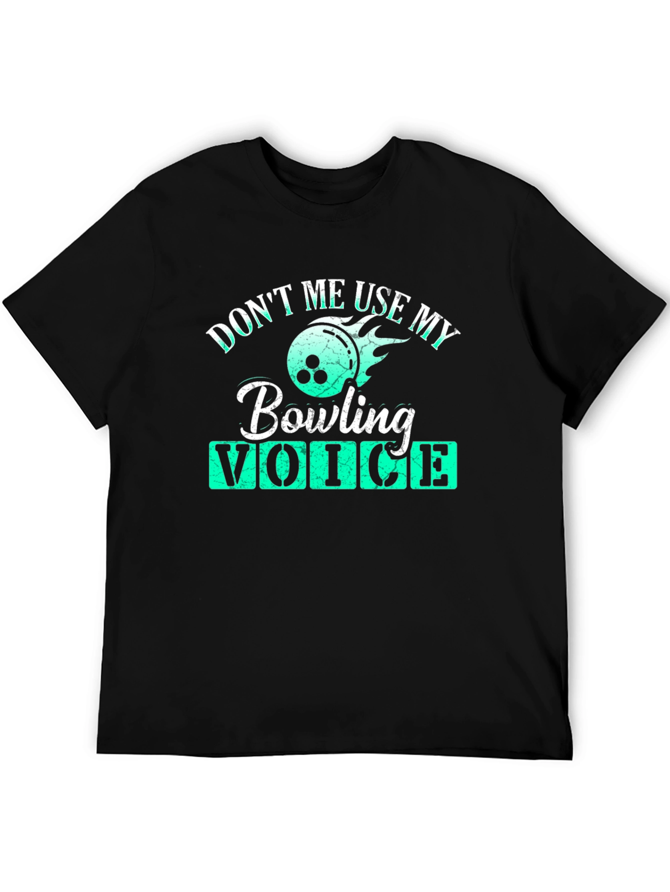 Black Don't Make Me Use My Bowling Voice T-Shirt view 5