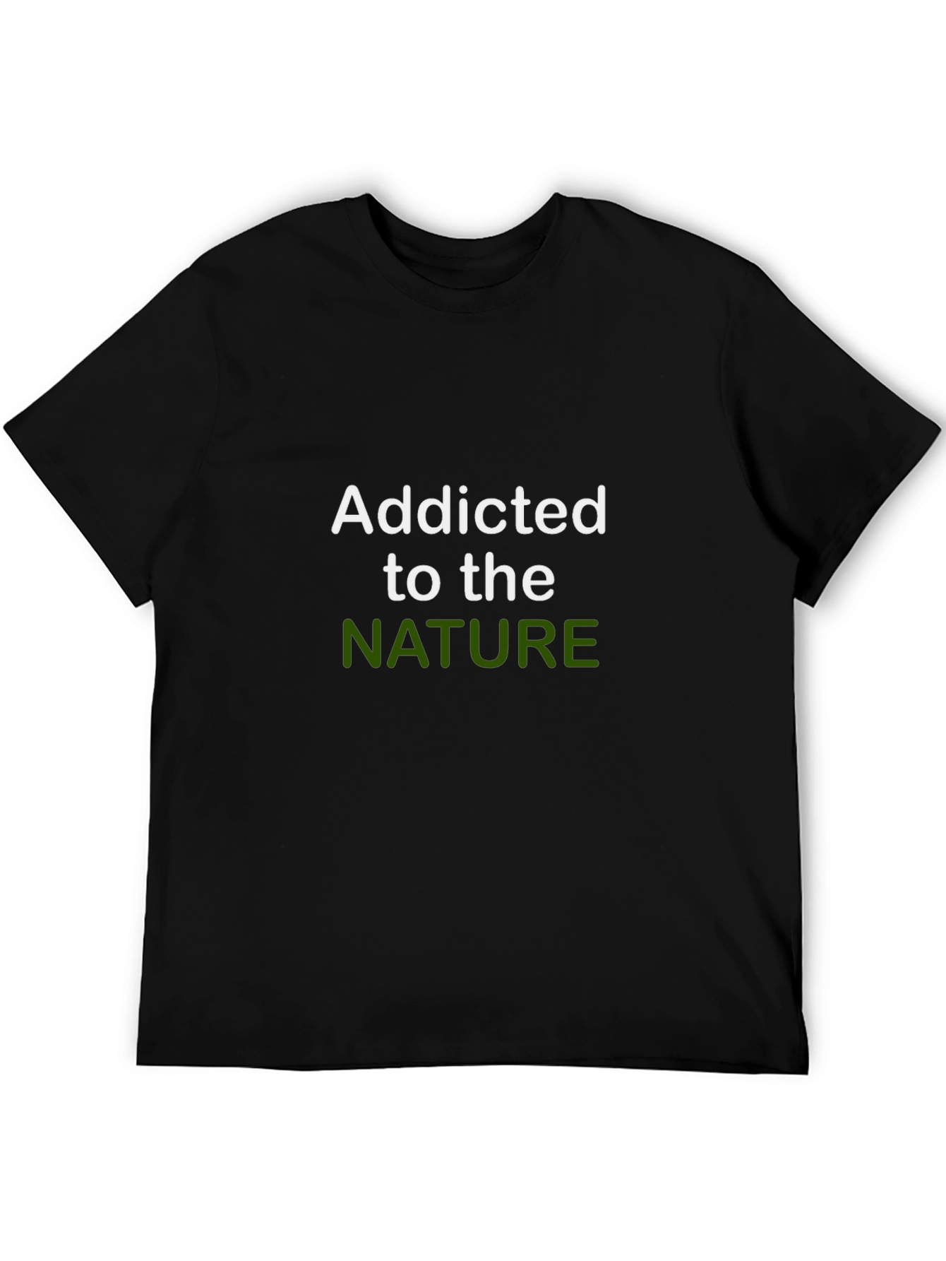 Black Addicted to Nature Graphic Tee view 5
