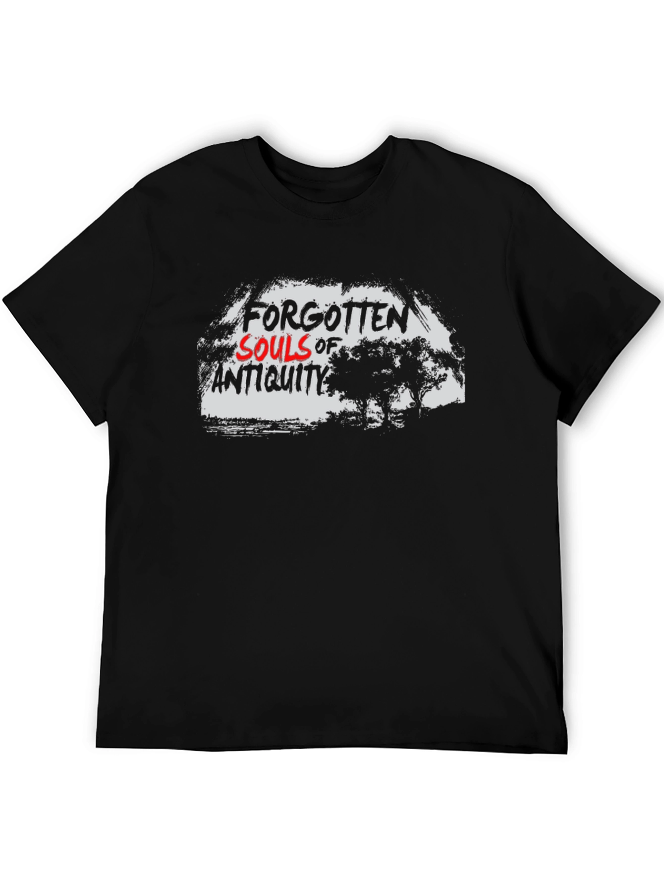 Black Forgotten Souls of Antiquity Black T-Shirt view 5