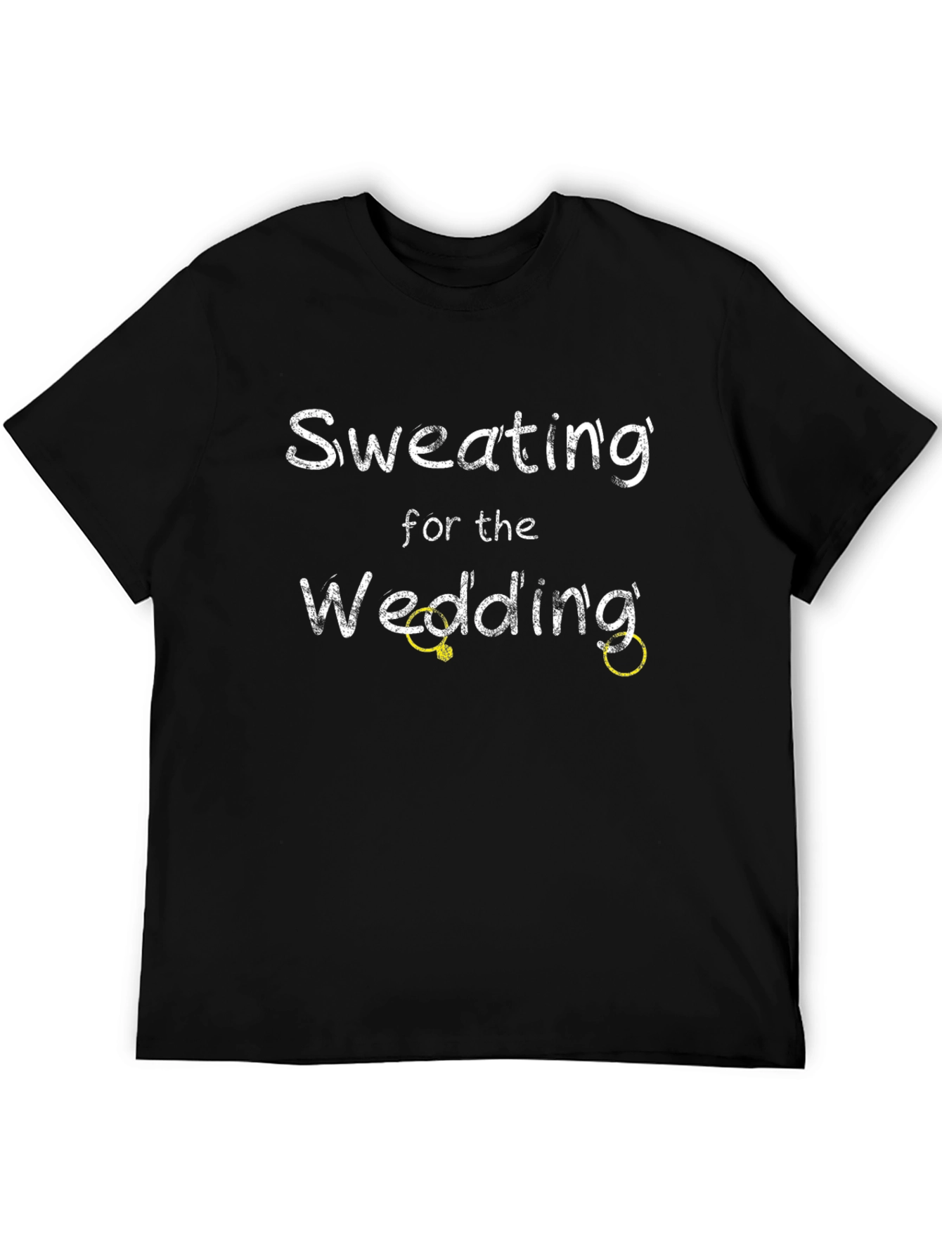 Black Sweating for the Wedding T-Shirt view 5