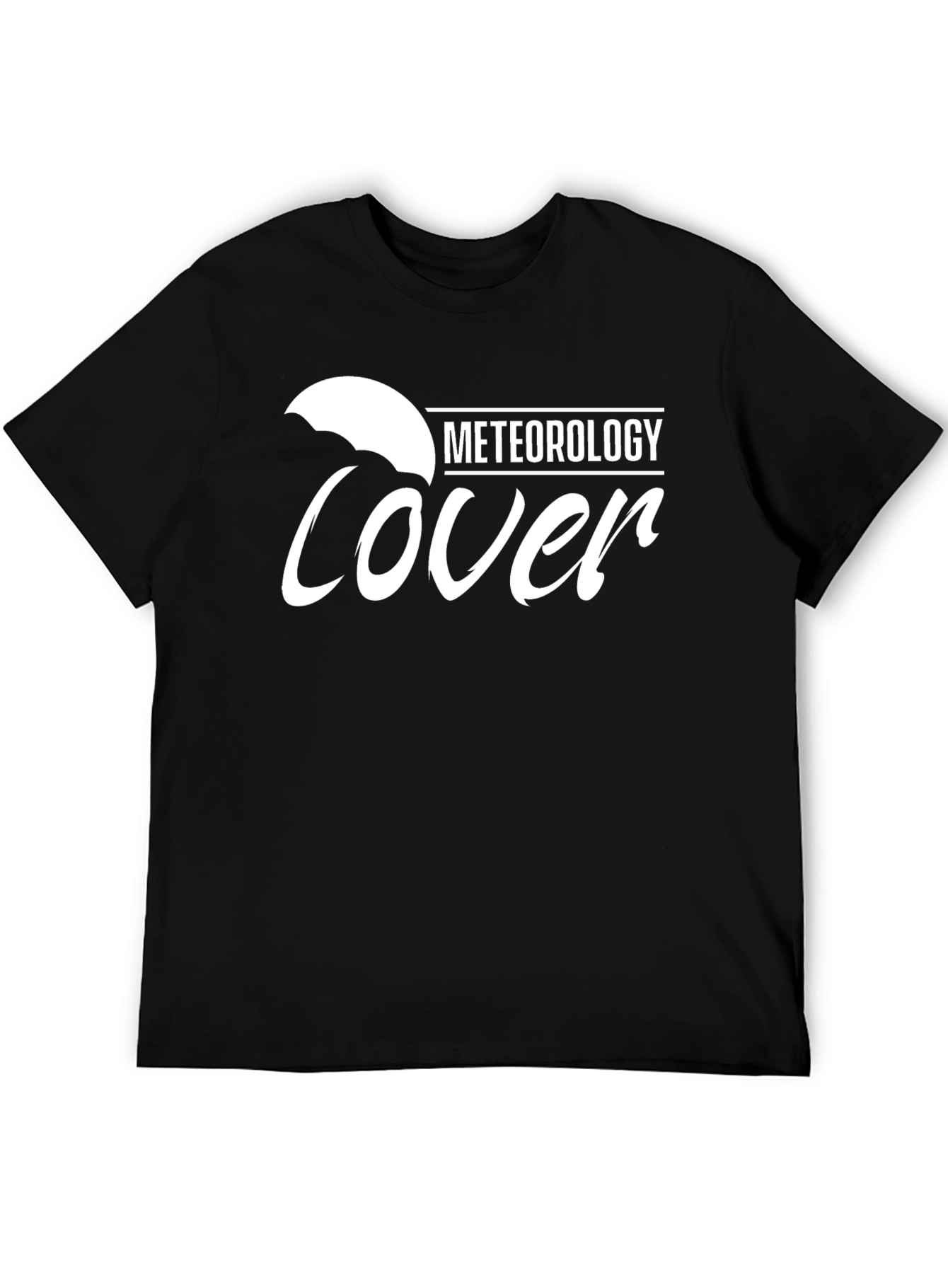 Black Meteorology Lover Black T-Shirt view 5