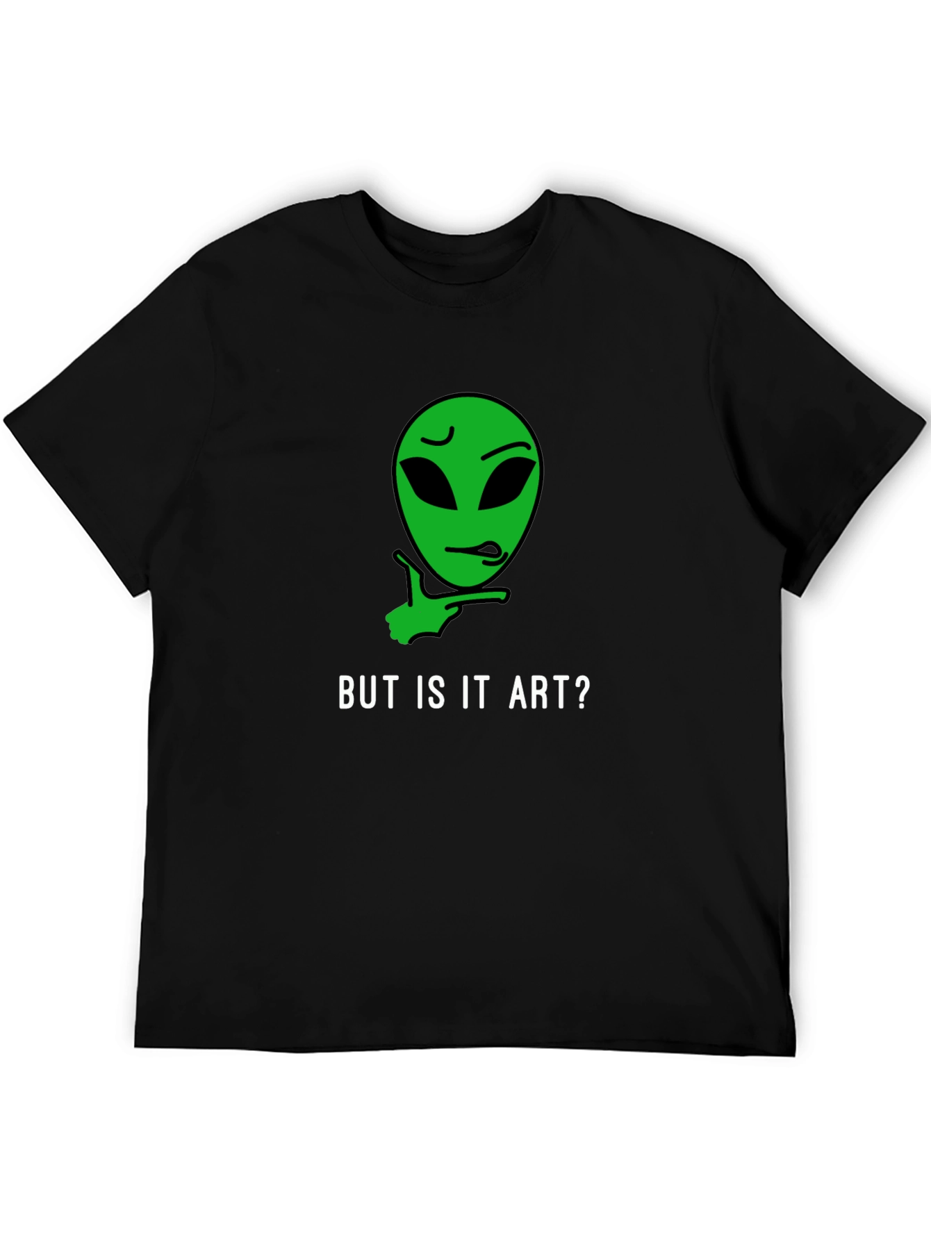 Black But Is It Art? Alien Graphic Tee - Black view 5