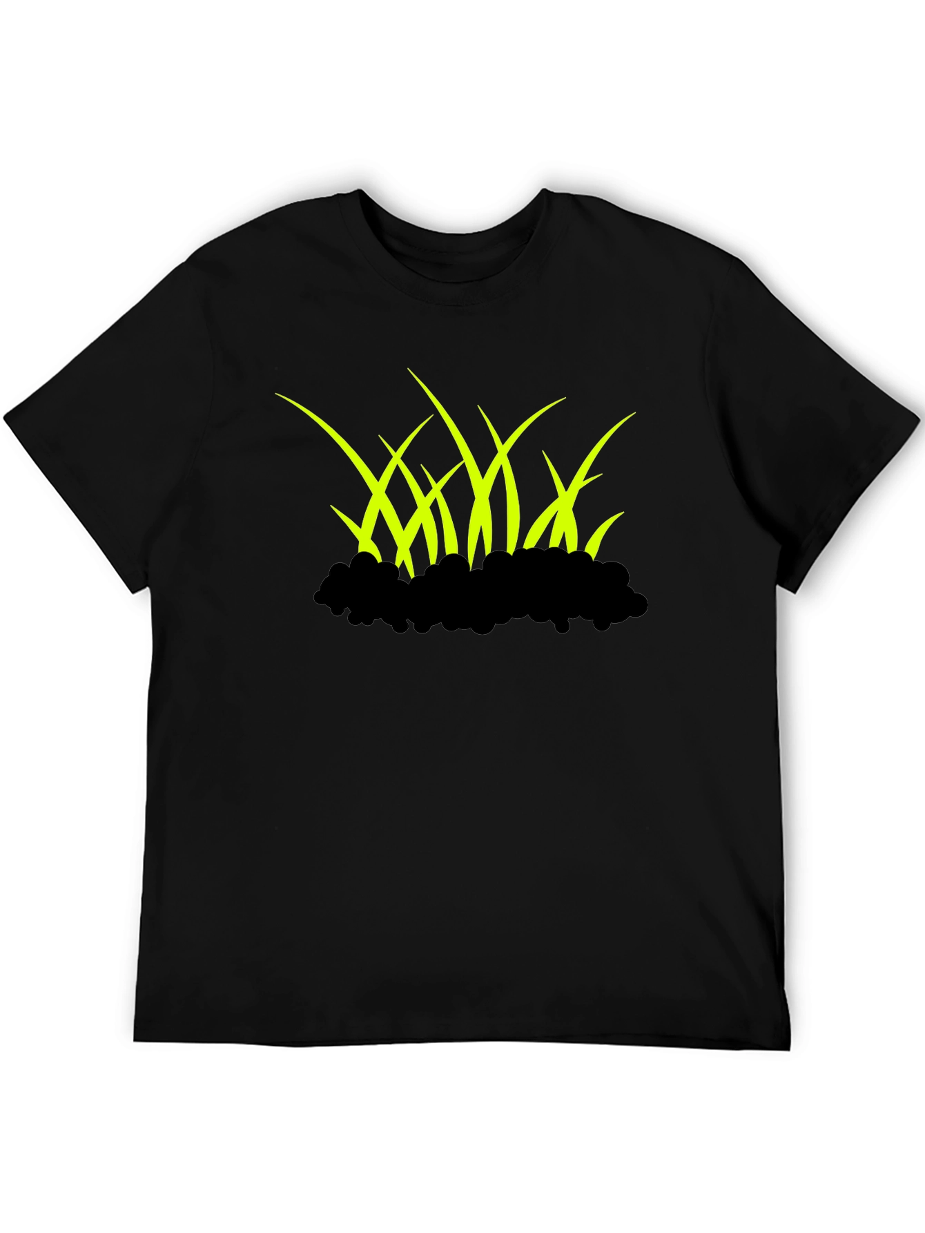 Black Grass Graphic Black T-Shirt view 5