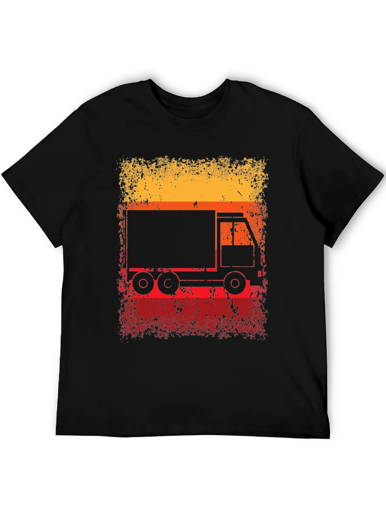 Black Retro Truck Graphic T-Shirt view 5