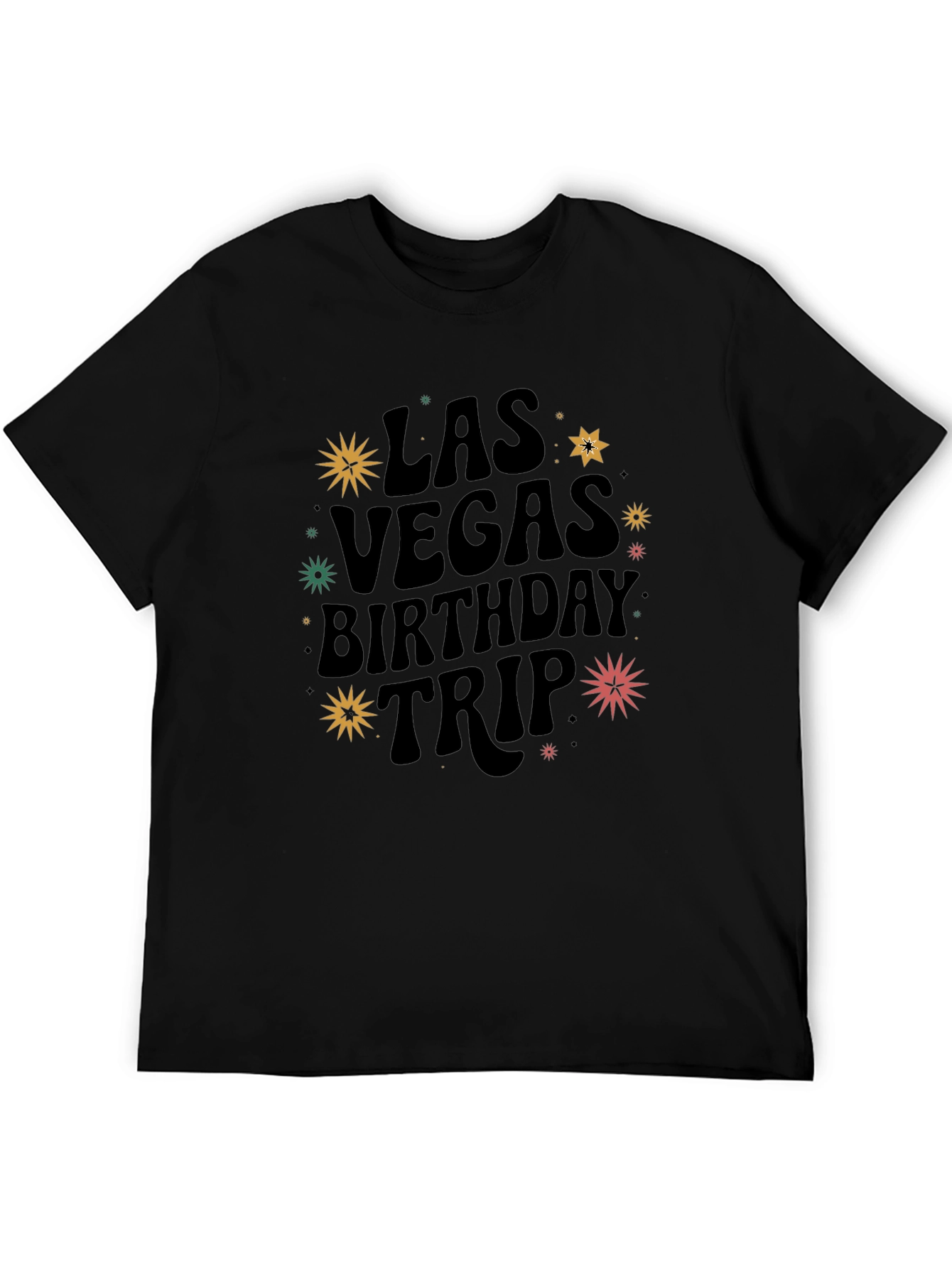 Black Las Vegas Birthday Trip Graphic Tee view 5
