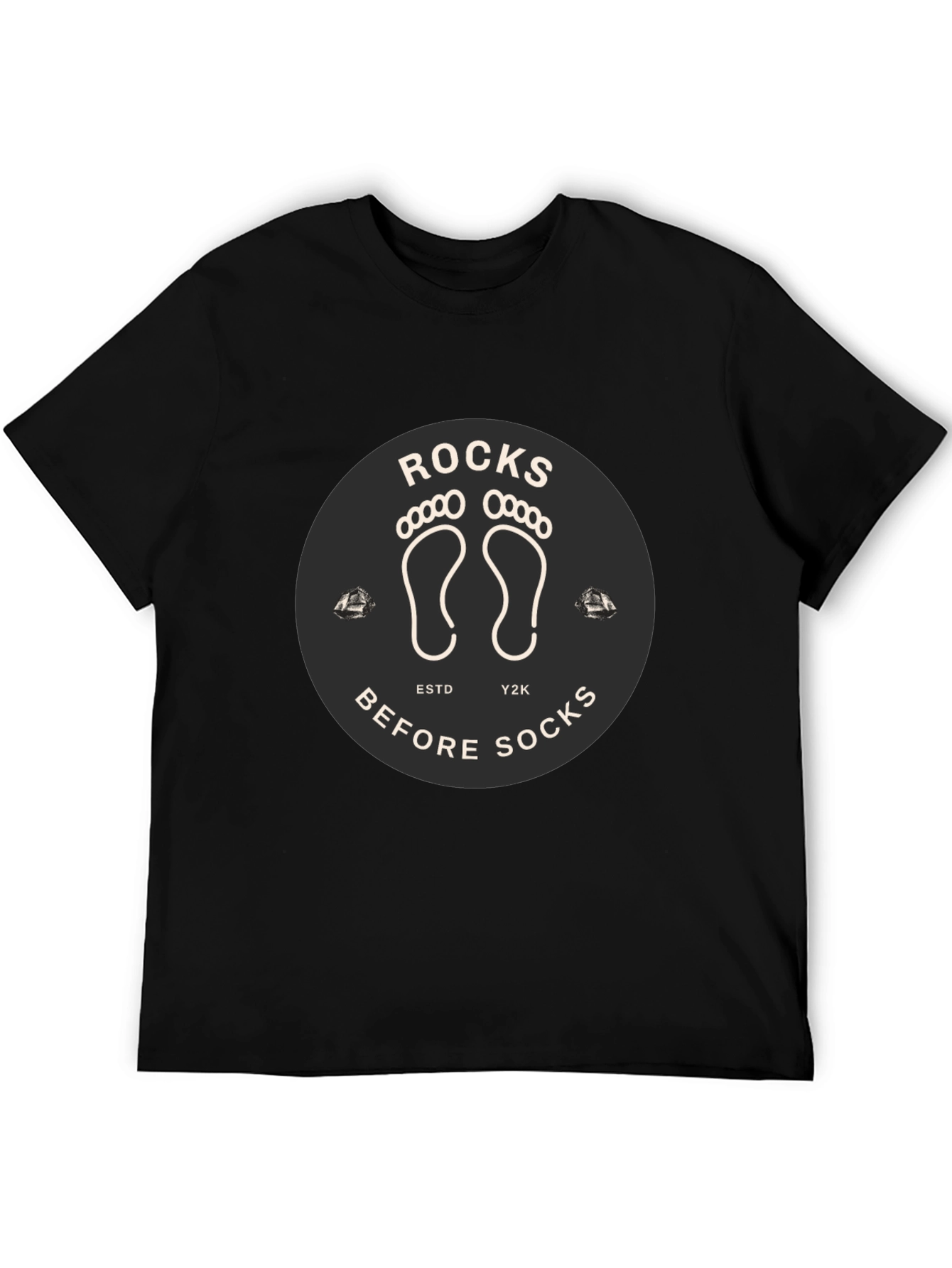 Black Rocks Before Socks Black Graphic Tee view 5