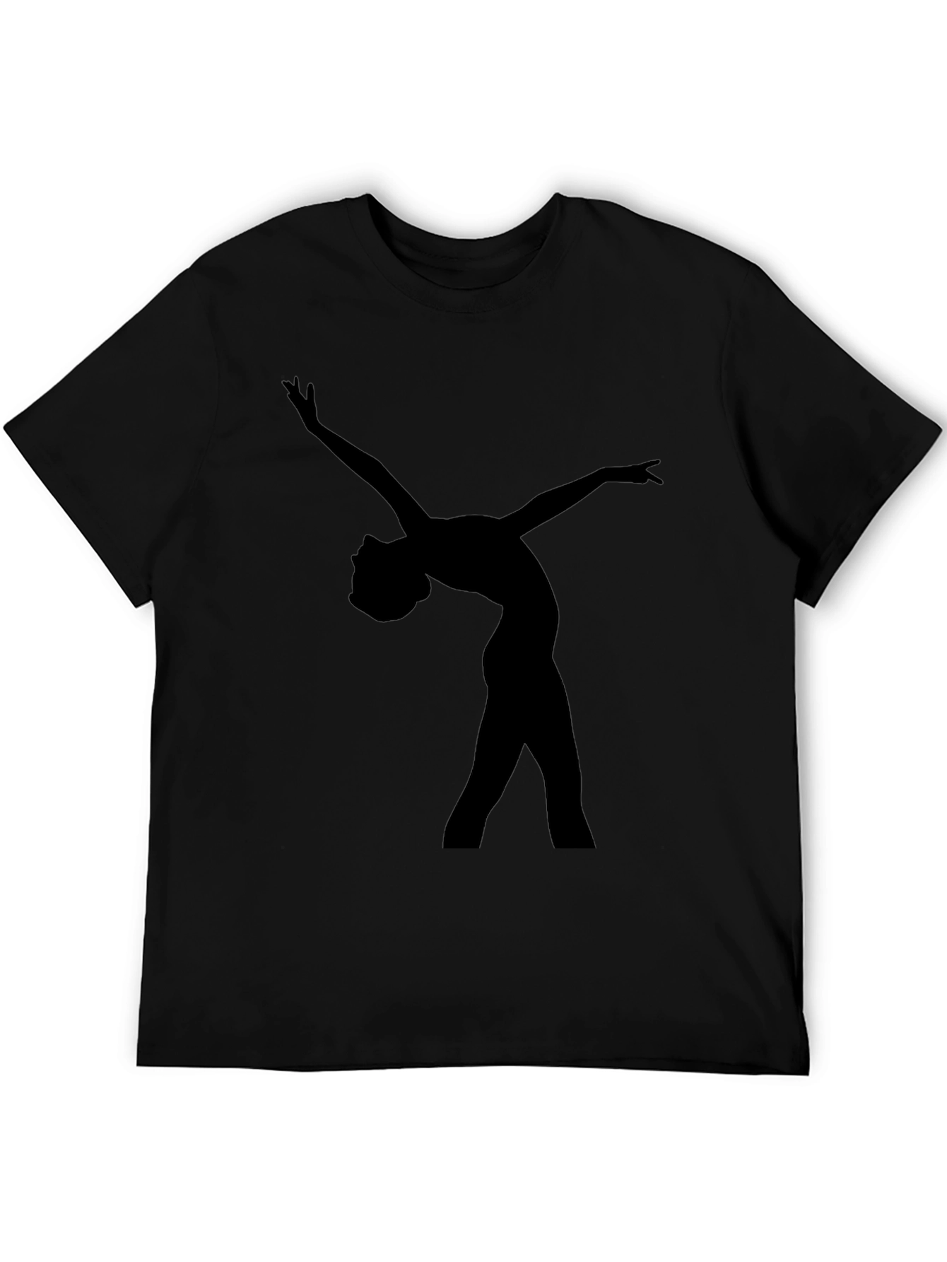 Black Black Dancer Silhouette Graphic Tee - Unisex view 5