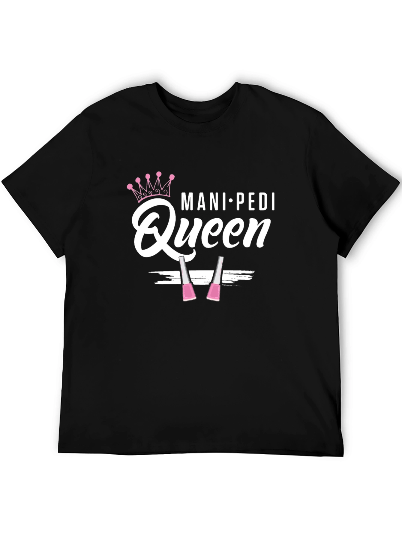 Black Mani-Pedi Queen Graphic T-Shirt view 5