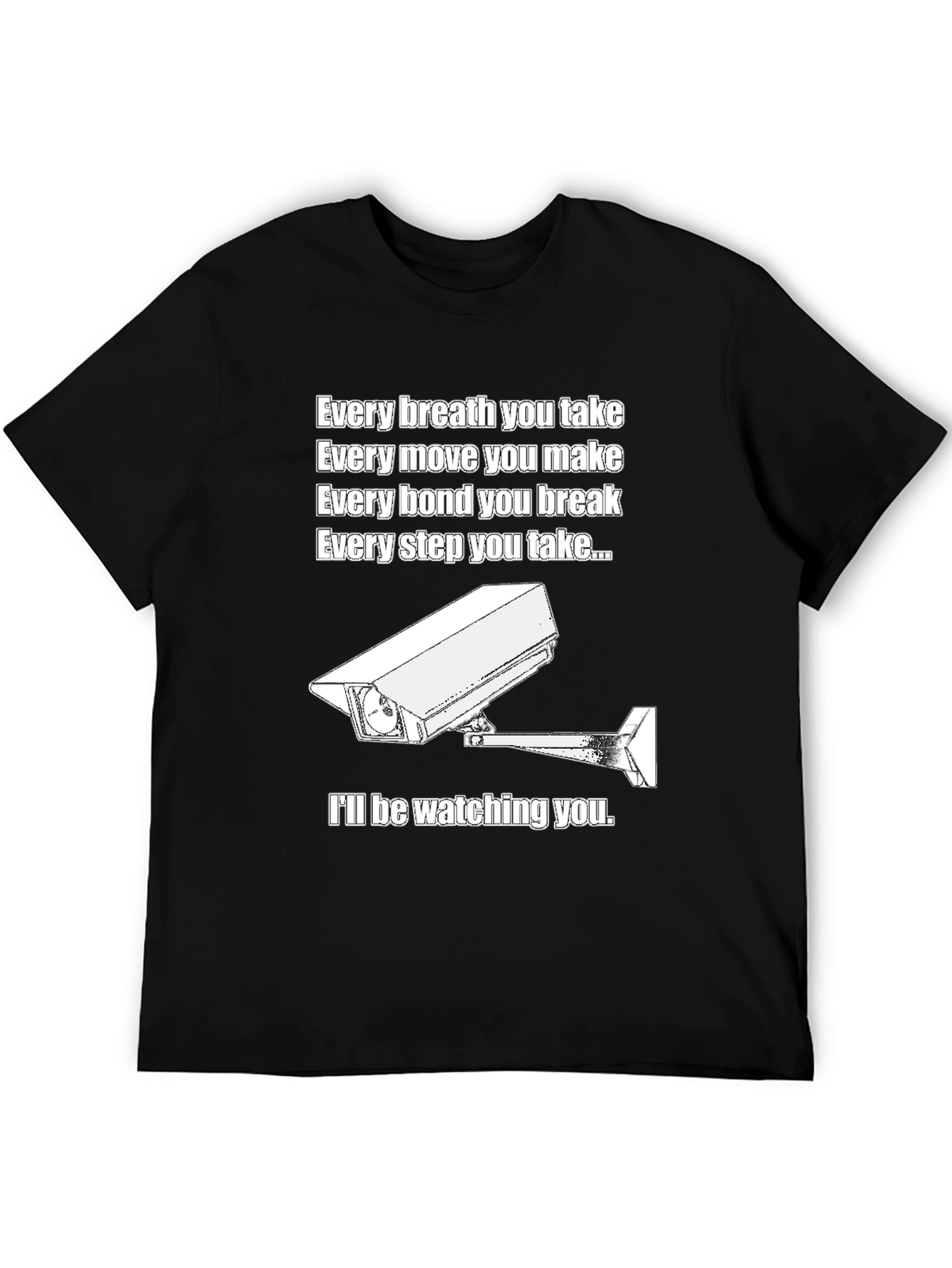 Black Every Breath You Take Graphic T-Shirt view 5