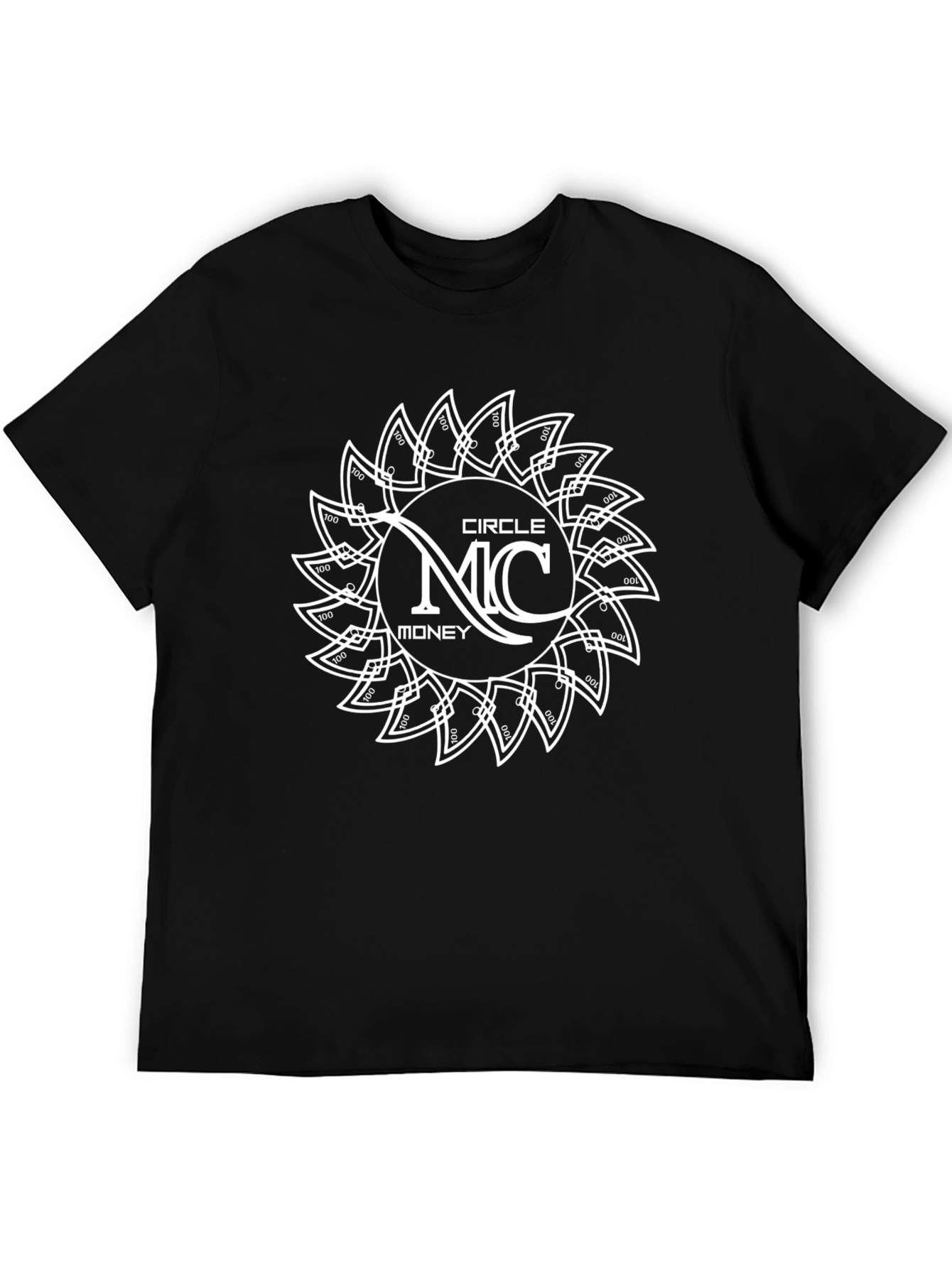 Circle MC Money Graphic Black T-Shirt - 5