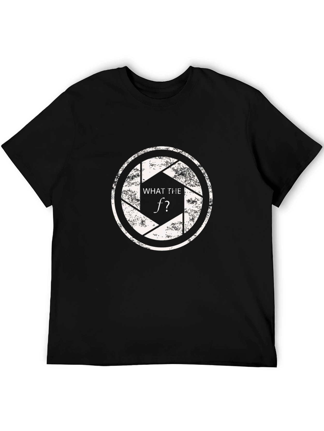 Black What The F Stop Aperture T-Shirt - Photography Humor view 5