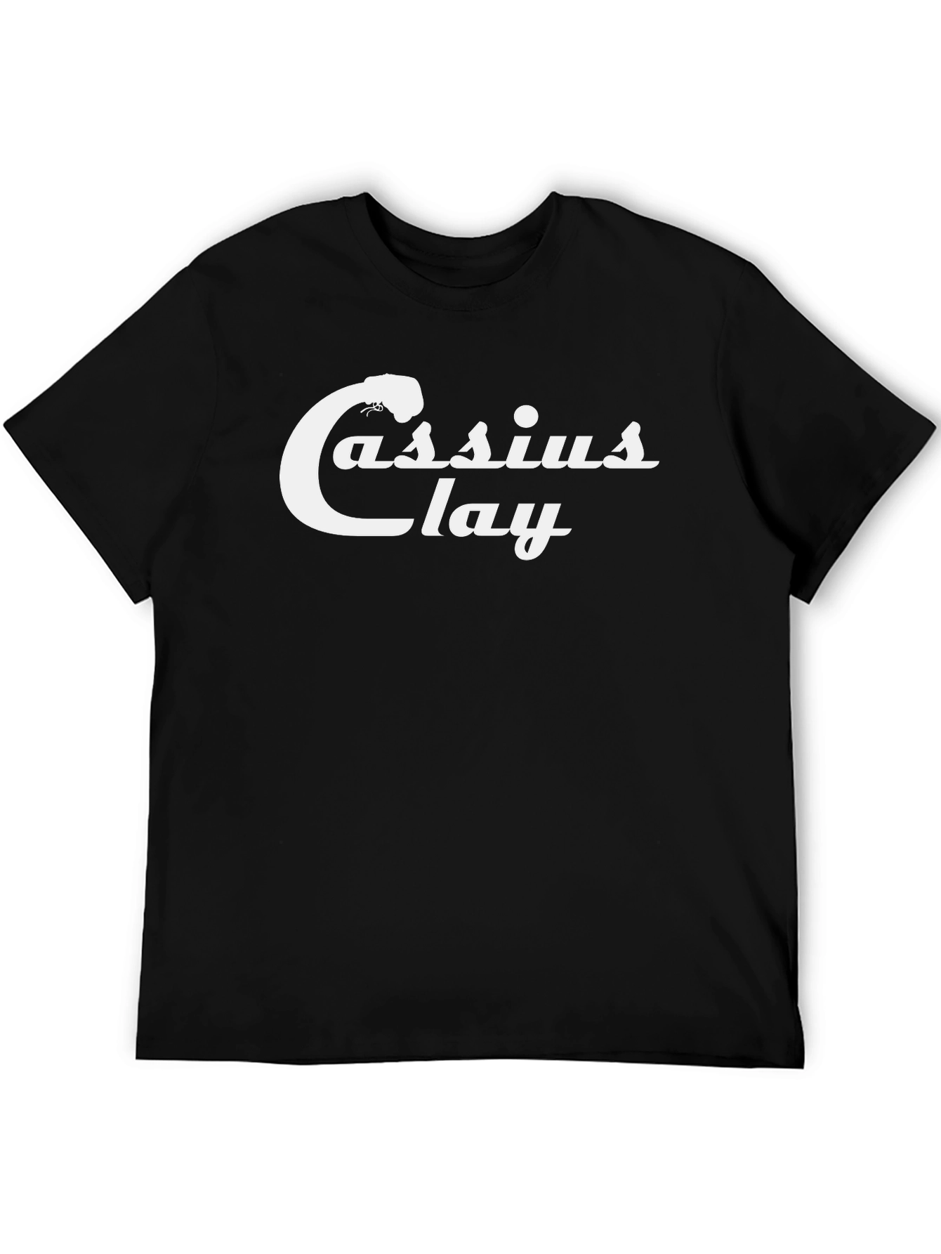 Black Cassius Clay Graphic T-Shirt - Black view 5