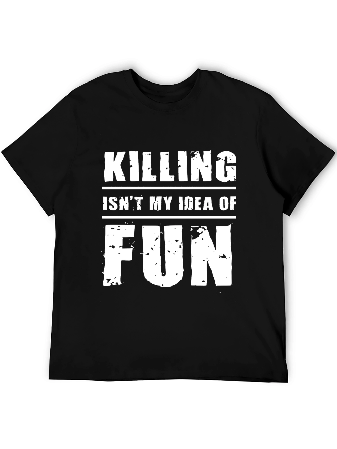 Black Killing Isn't My Idea of Fun Graphic Tee view 5