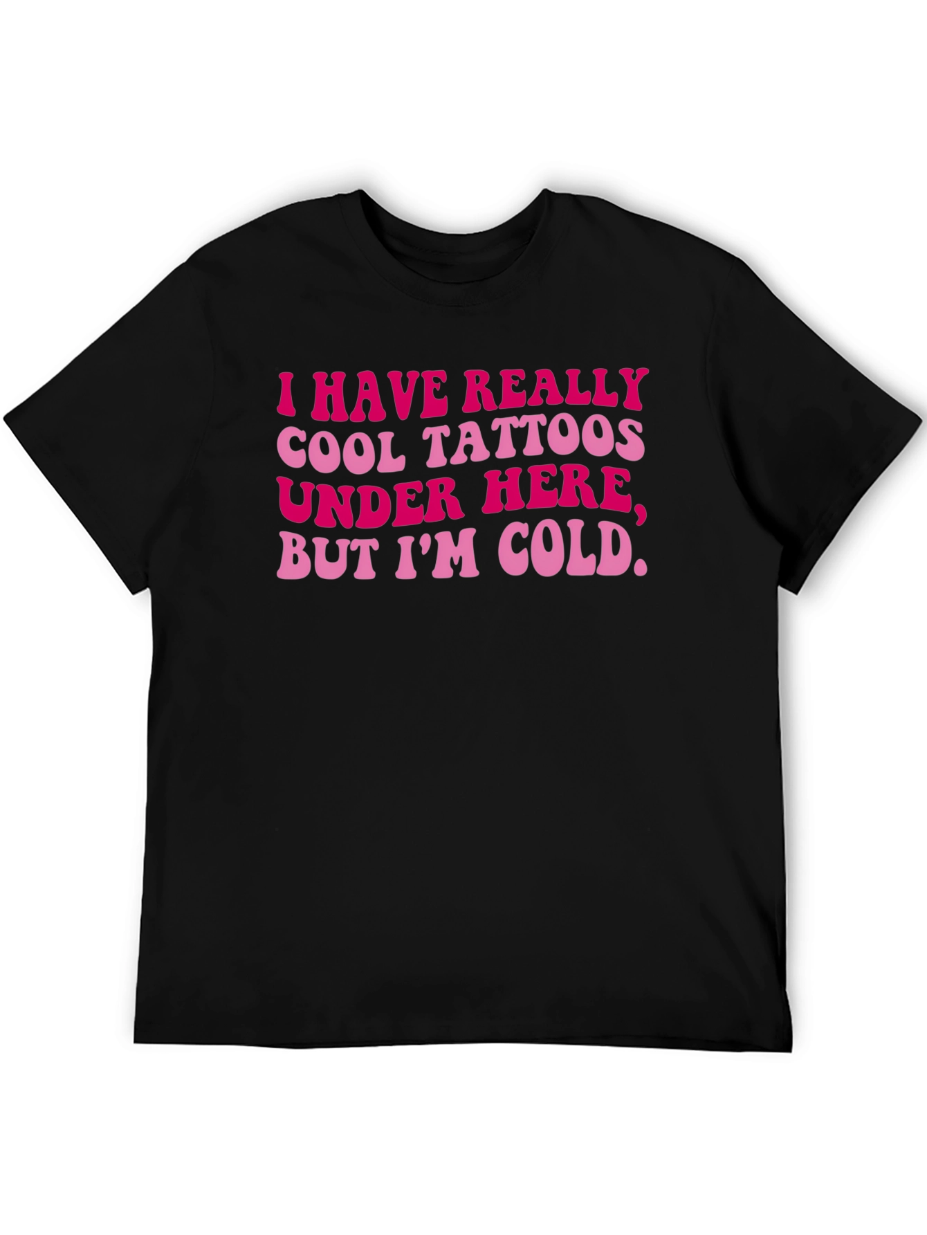 Black Funny Tattoo Shirt - I Have Really Cool Tattoos Under Here view 5