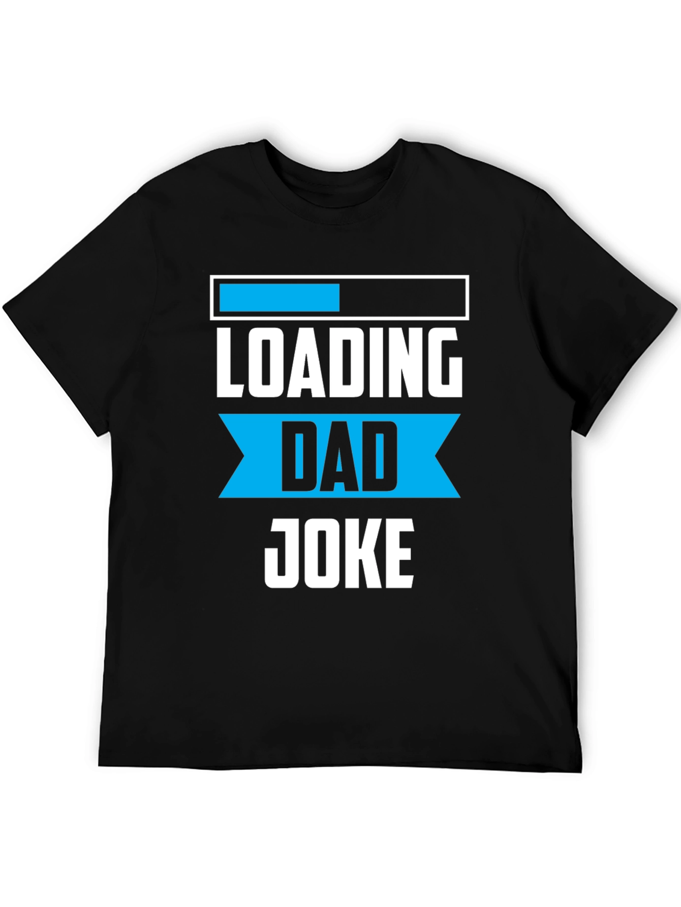 Black Loading Dad Joke Graphic Tee - Funny Father's Day Shirt view 5