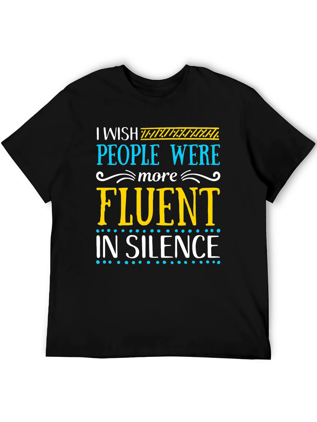 Black Fluent In Silence Graphic T-Shirt view 5
