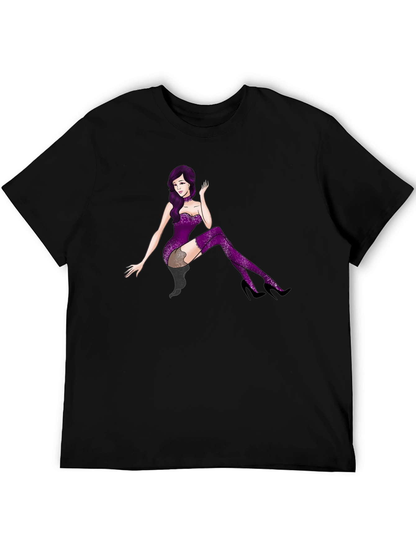 Black Purple Diva T-Shirt view 5