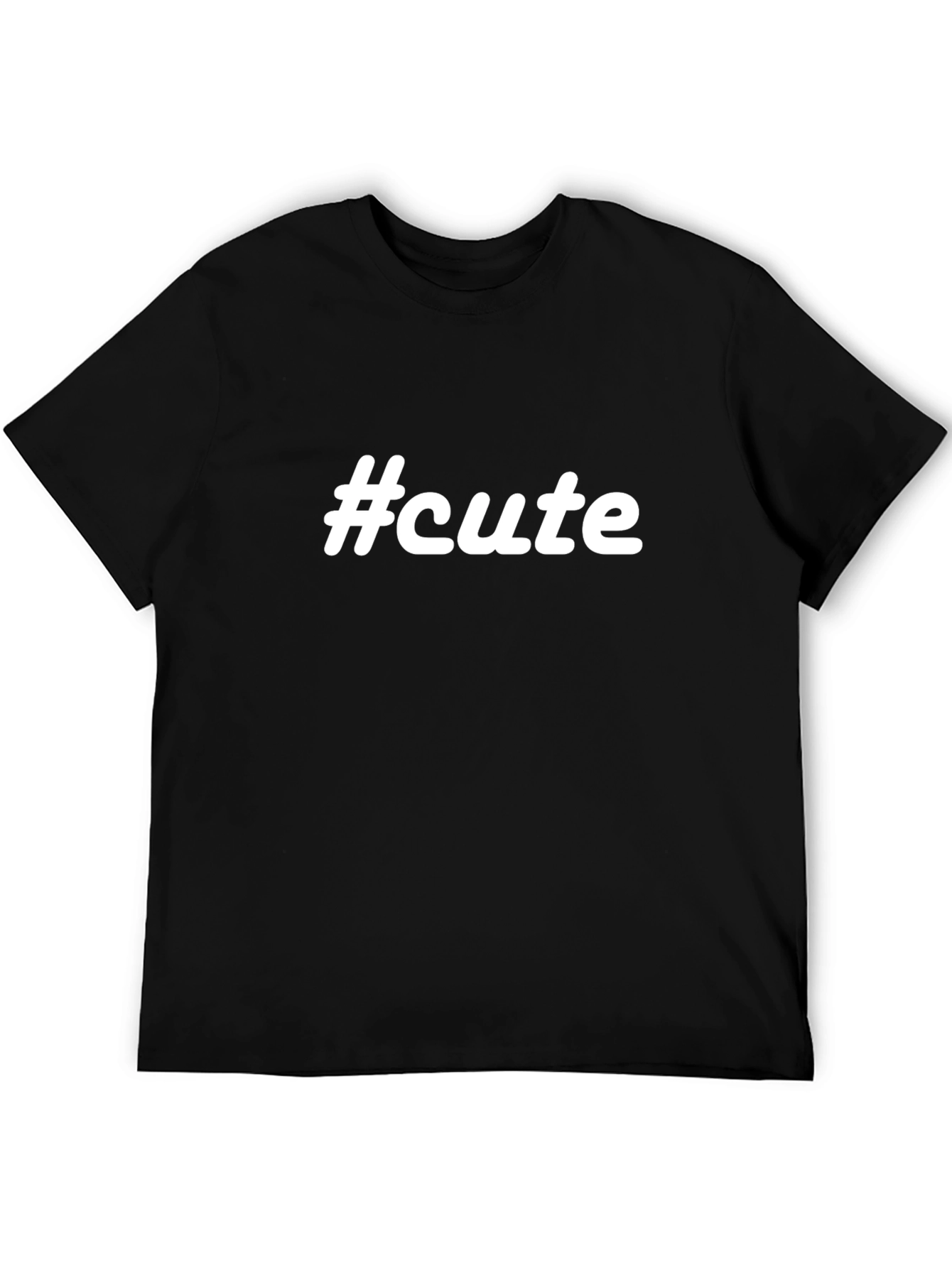 Black #cute Black T-Shirt - Trendy & Comfortable view 5