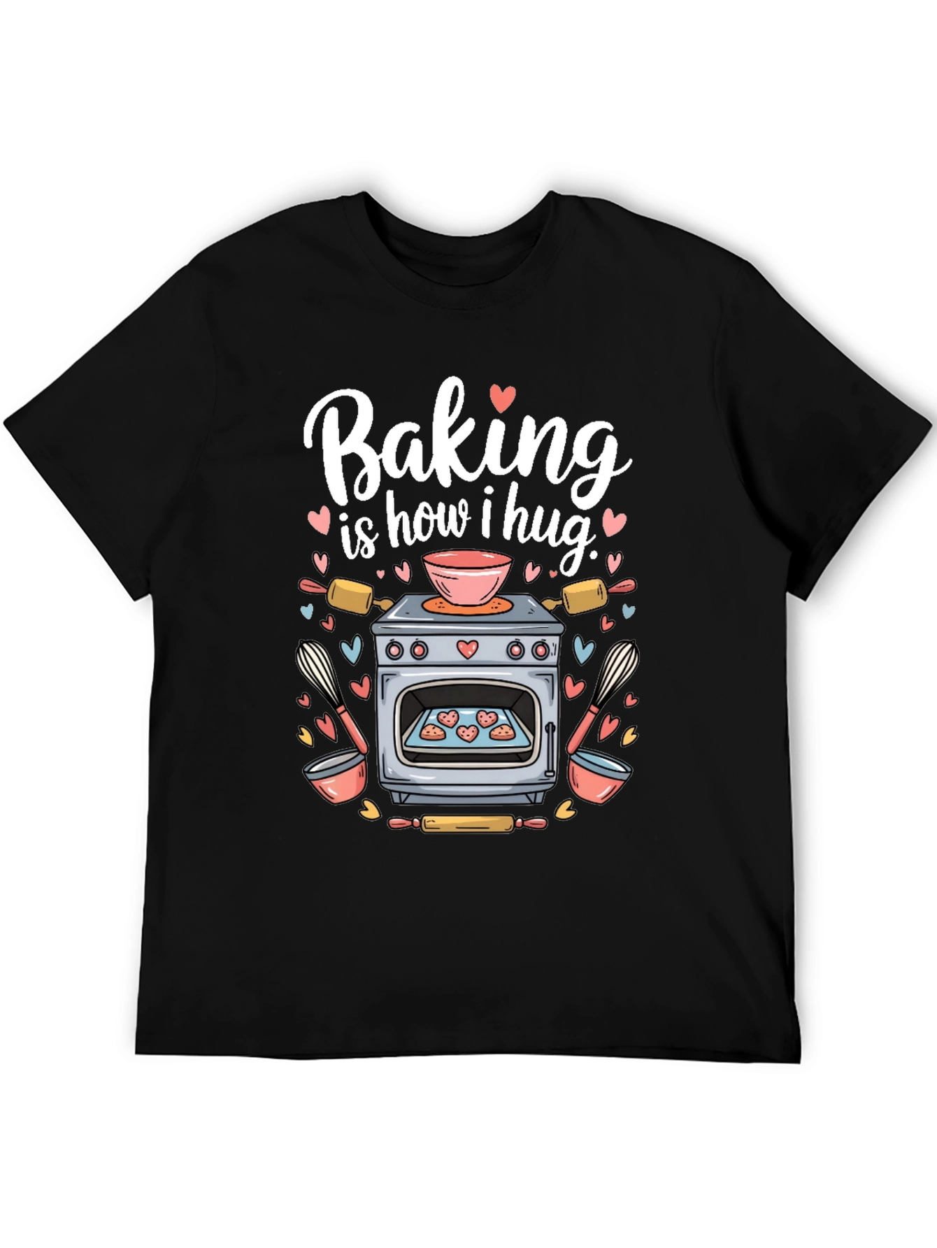 Black Baking Is How I Hug T-Shirt view 5
