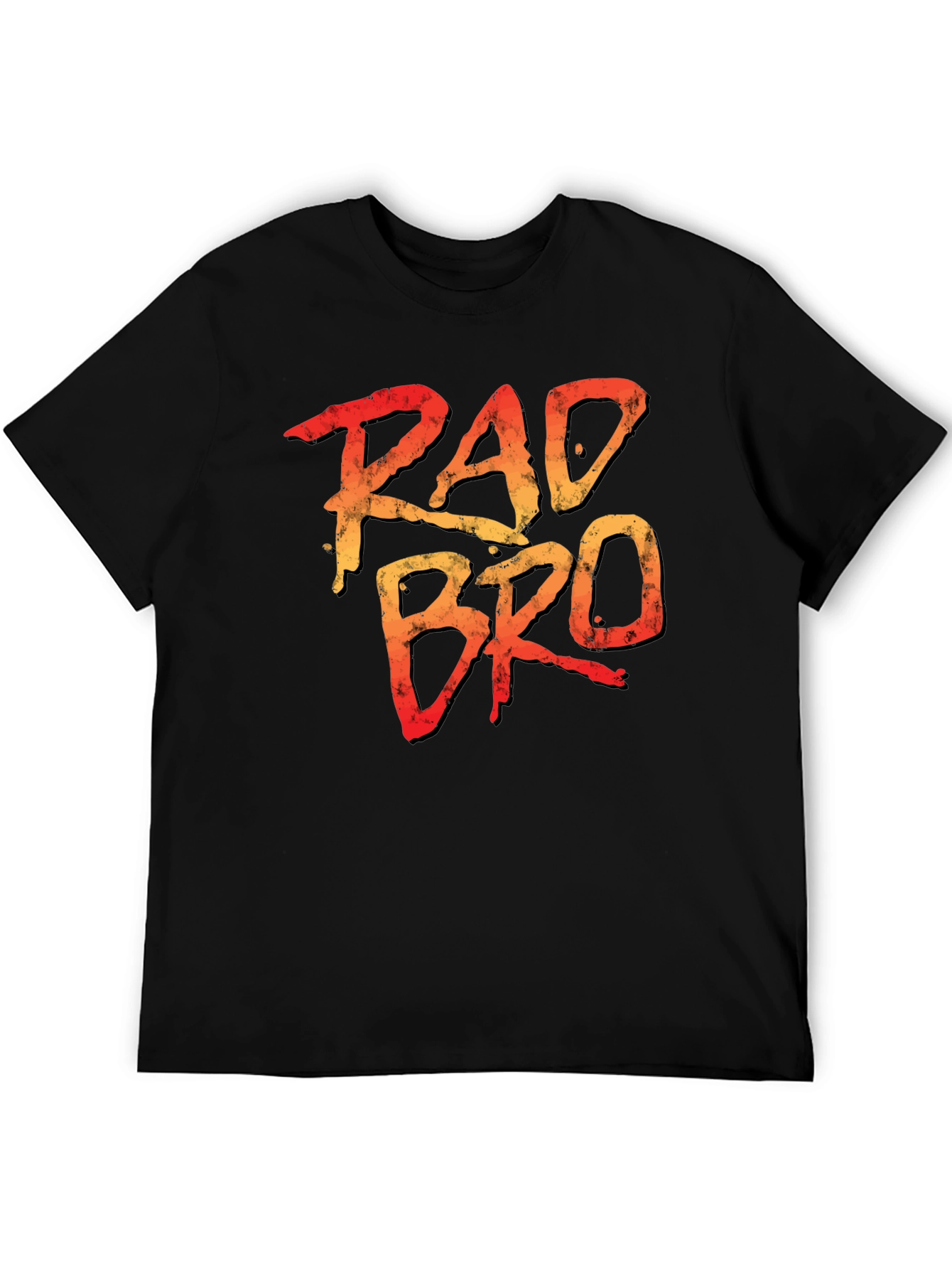 Black Rad Bro Graphic Tee - Cool Retro Style view 5