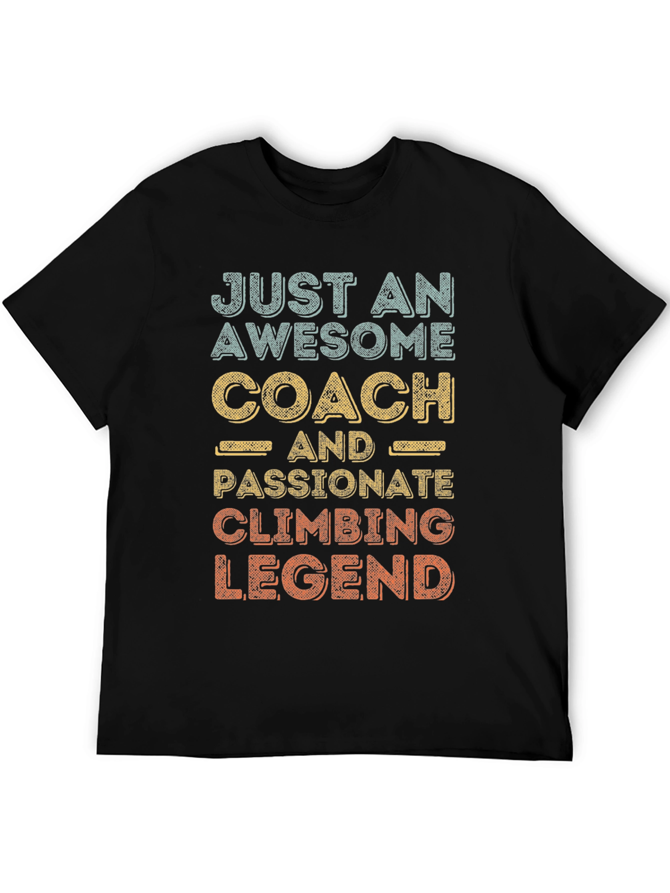 Black Awesome Coach Climbing Legend Graphic Tee view 5