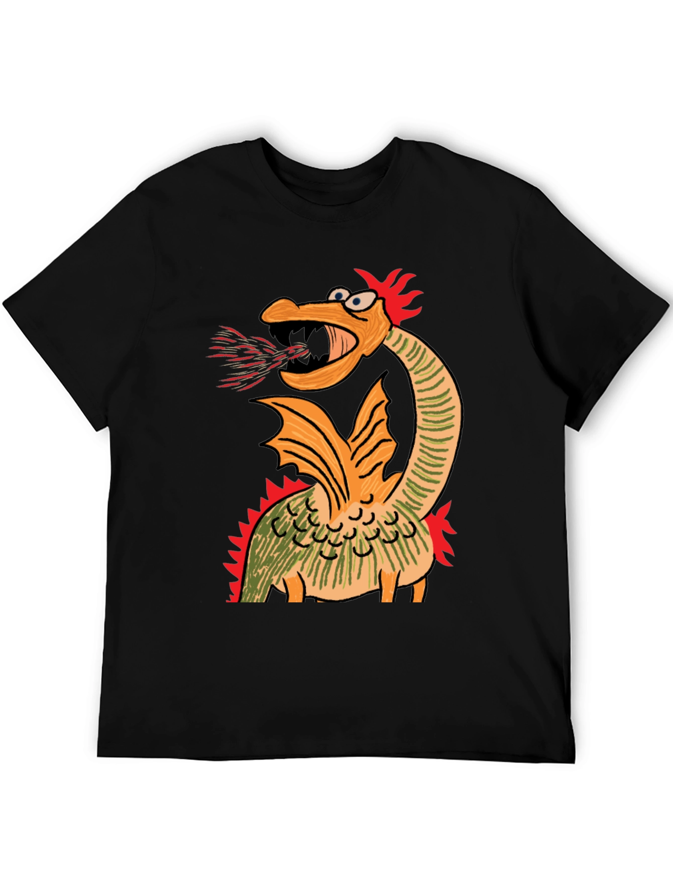Cartoon Dragon Graphic Tee - Quirky Design - 5