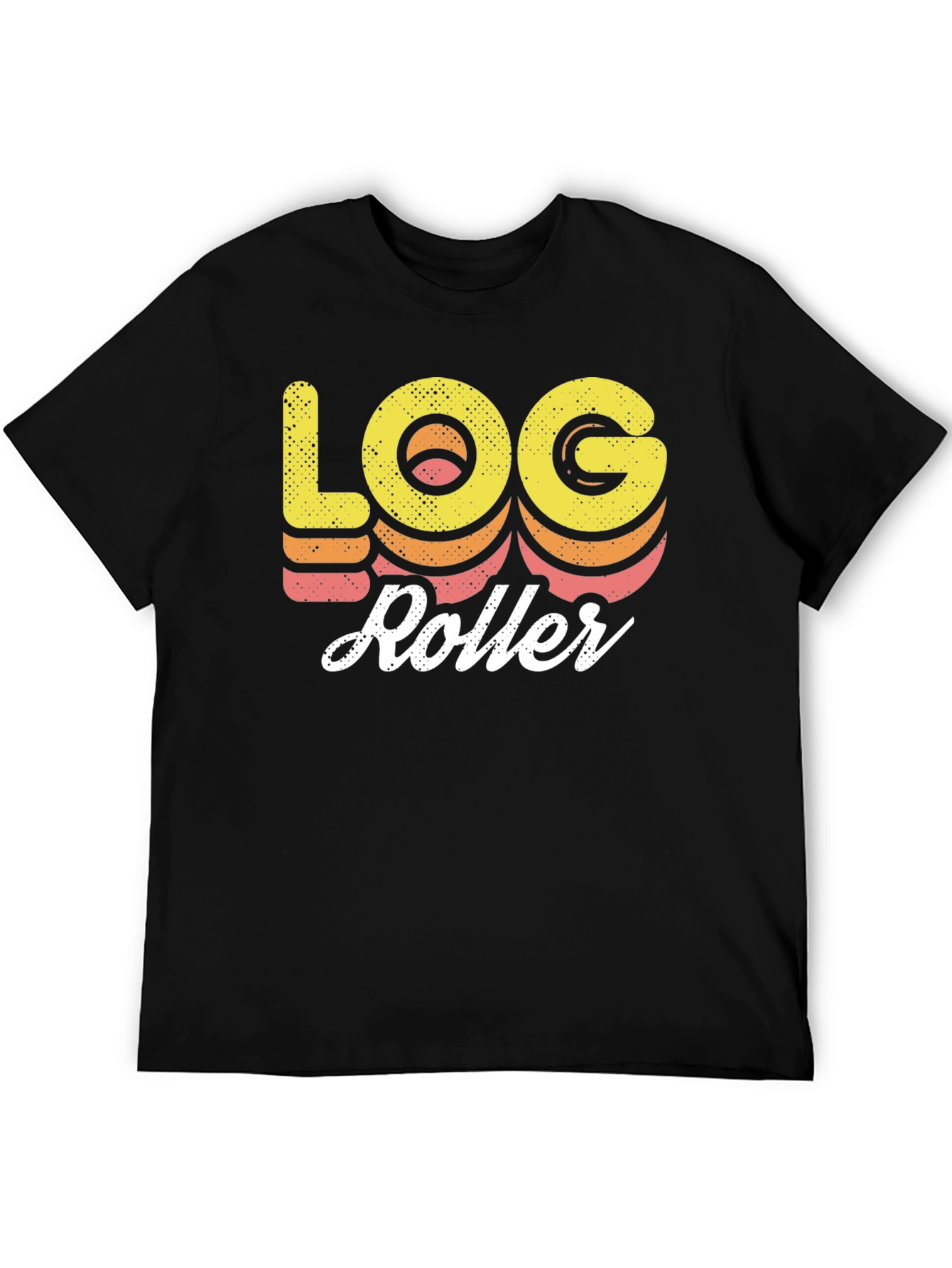 Black Log Roller Graphic T-Shirt view 5